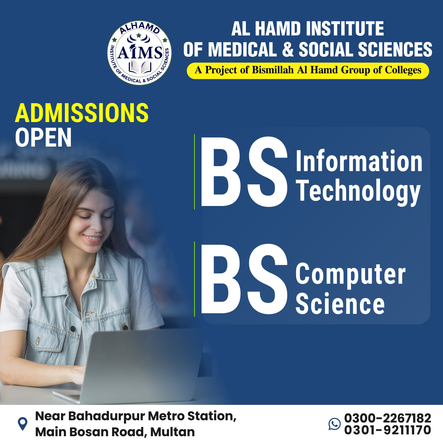 Bismillah Al Hamd college of Health sciences | Multan