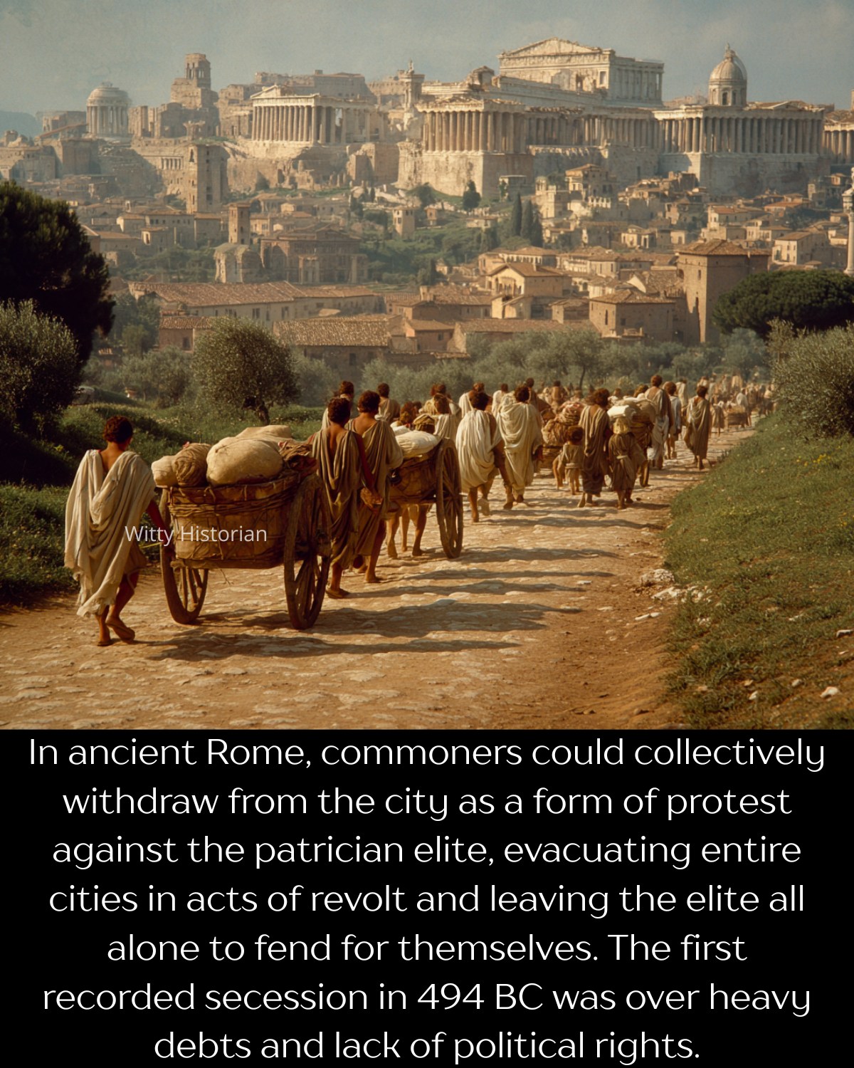 Witty Historian - In 494 BC, Rome’s commoners, known as... | Facebook