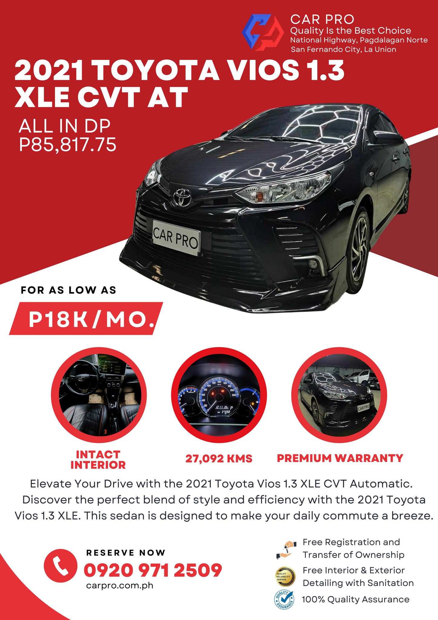 CAR - Elevate Your Drive with the 2021 Toyota Vios 1.3 XLE CVT ...