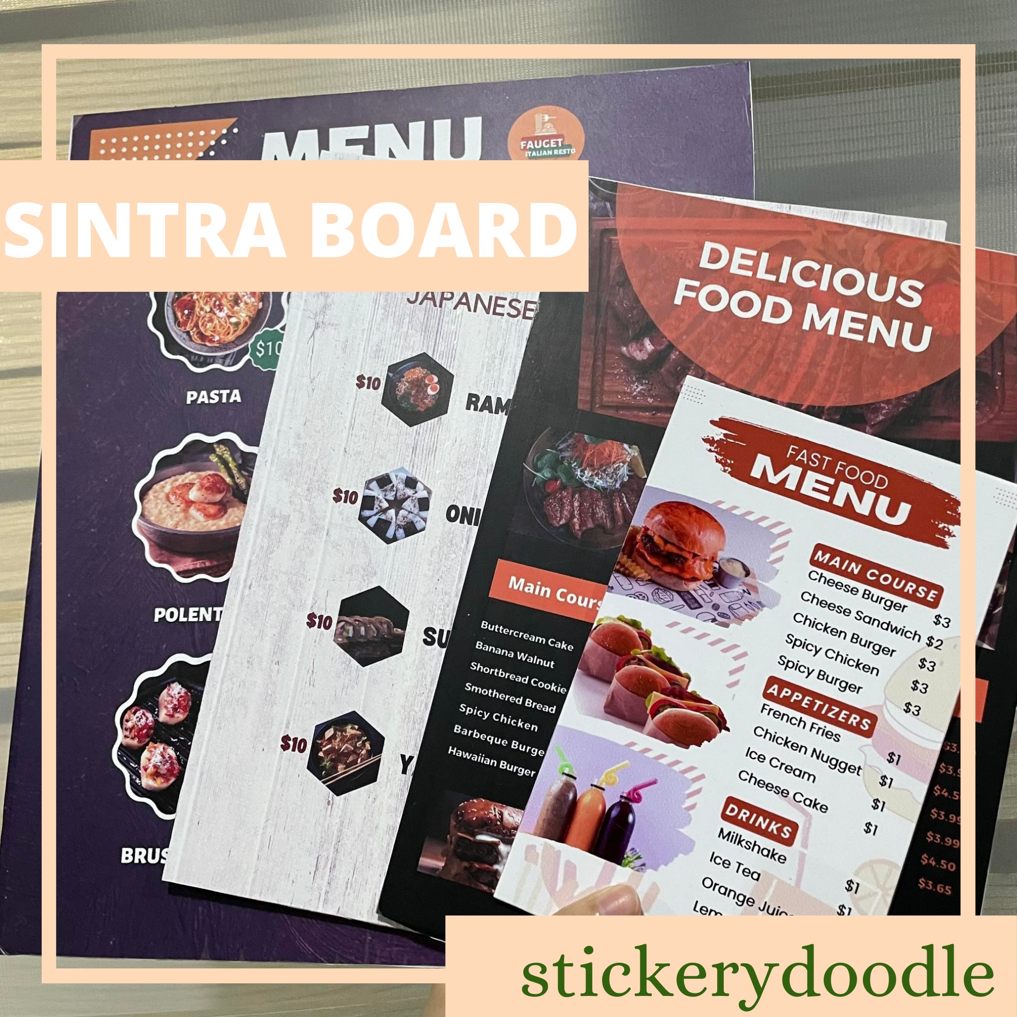 StickeryDoodle - Menu, Signage board is now available You...