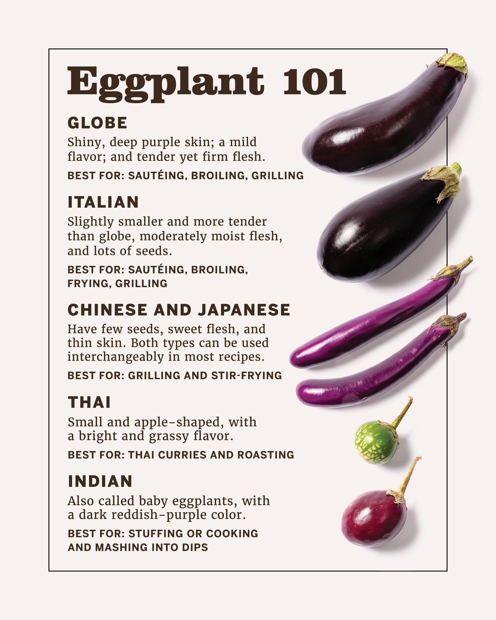 There are countless eggplant varieties to be found, here a few of 