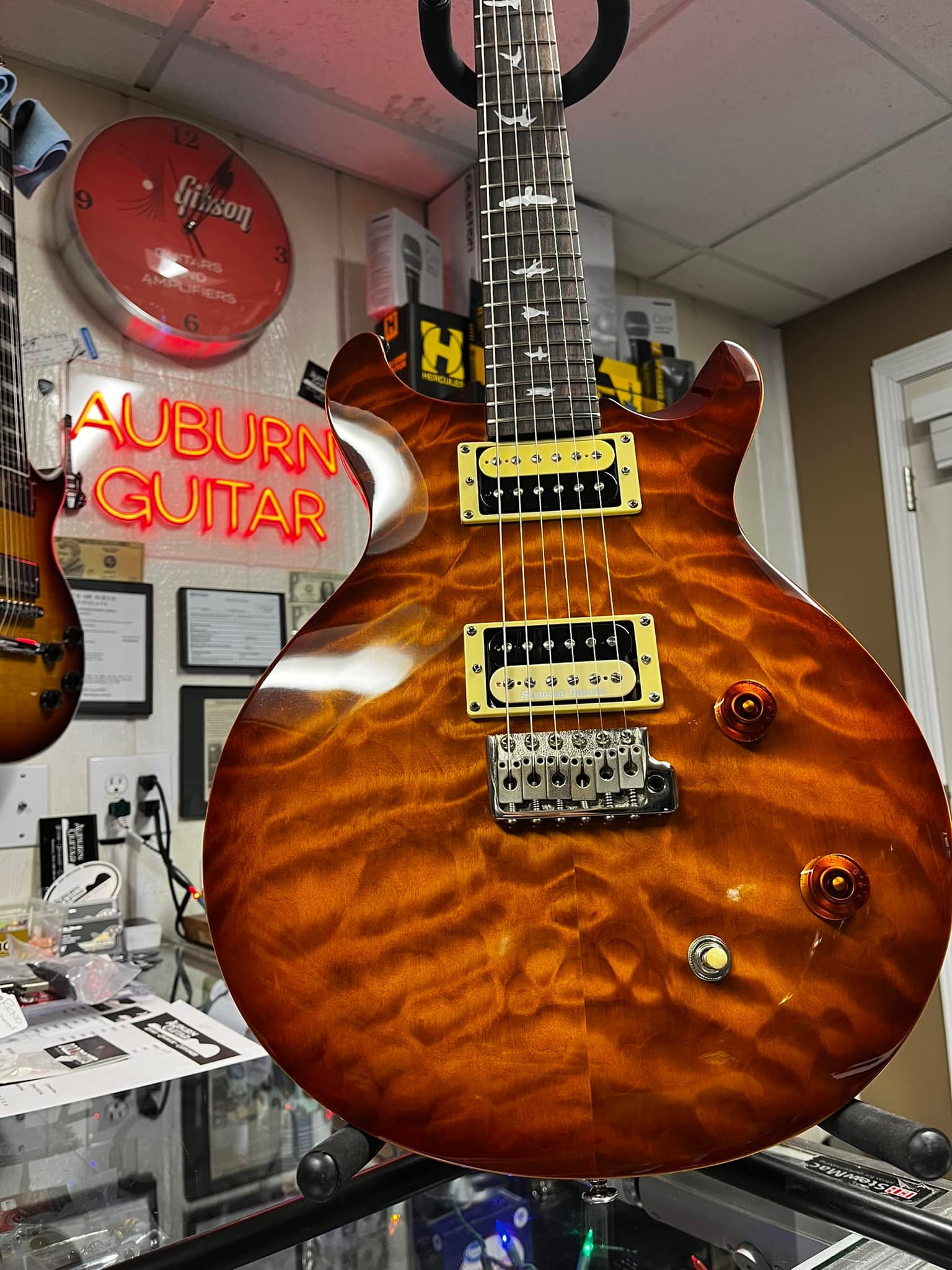 Customized PRS Santana Standard guitar with Dimarzio and Seymour