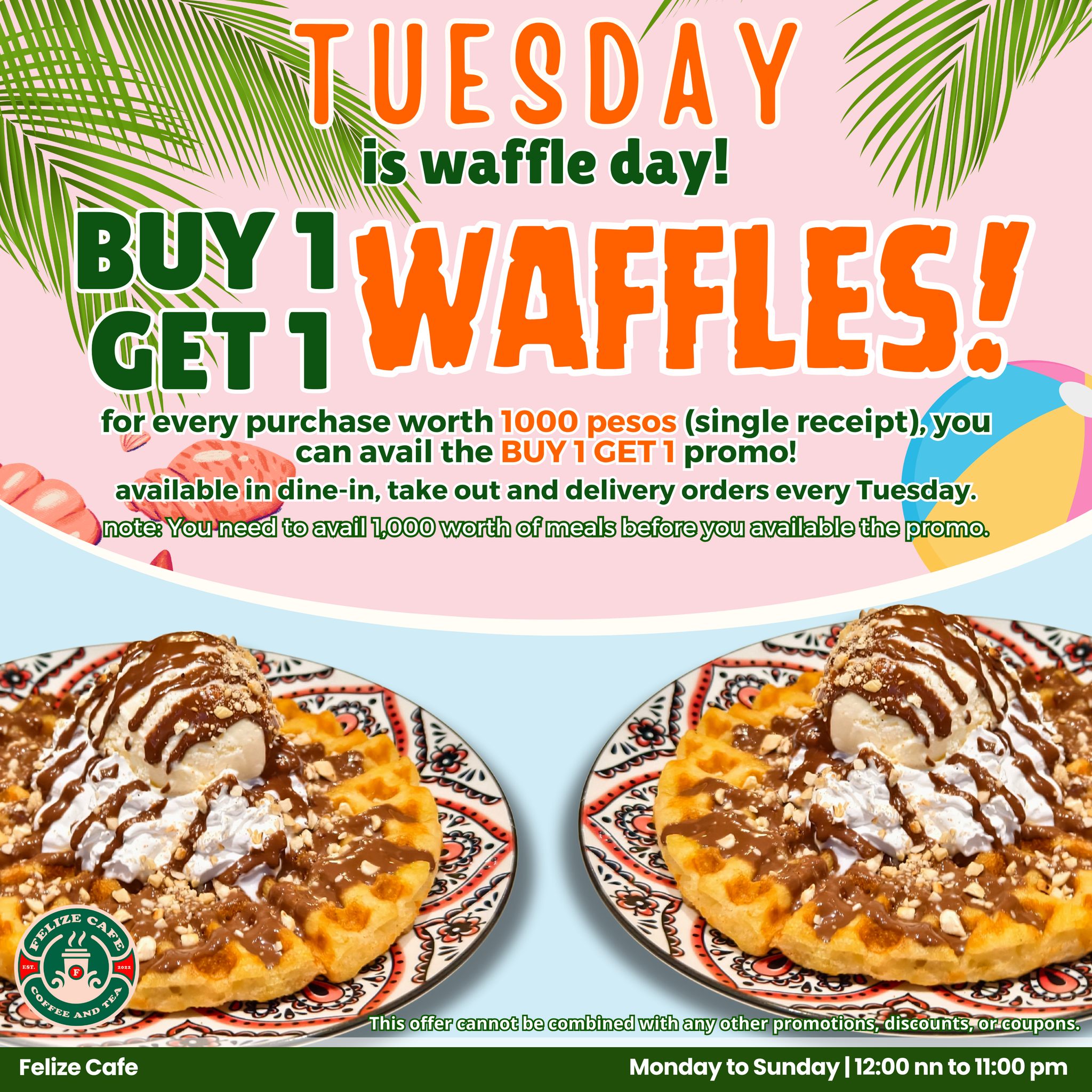 Felize - ☀️ SUMMER TUESDAYS JUST GOT SWEETER AT FELIZE CAFE! 🧇 Every ...