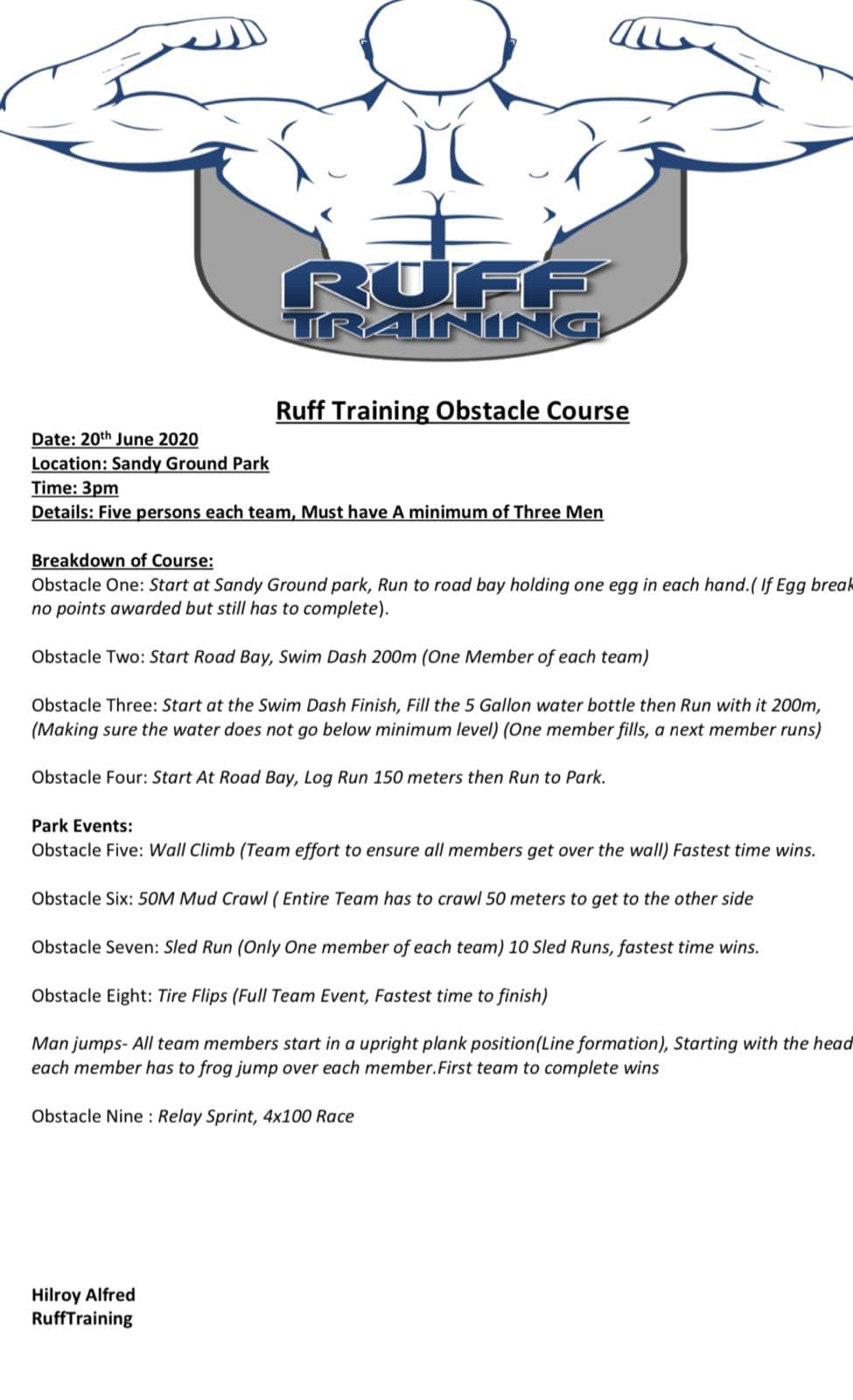 ‼️🔔Ruff Training Obstacle... - Gender Affairs Anguilla