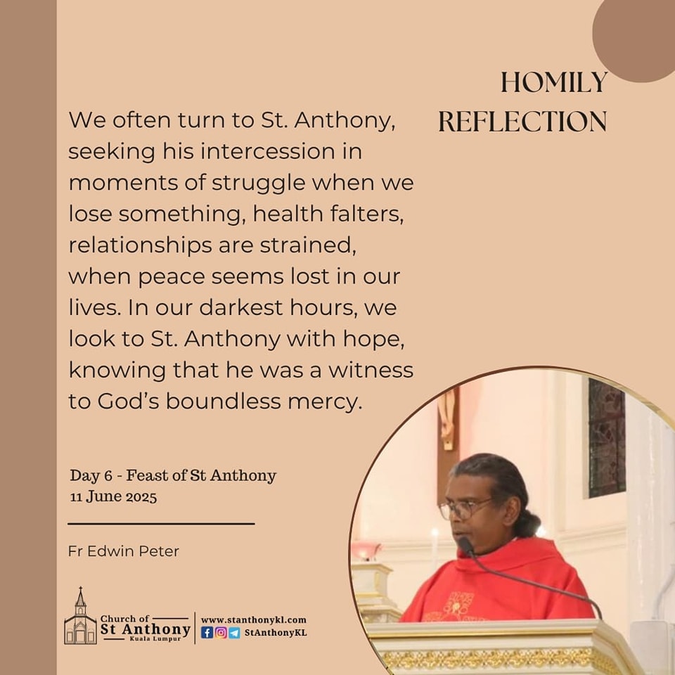 Church - St. Anthony Feast 2025 Day 6 | Homily Reflection Hope is a ...