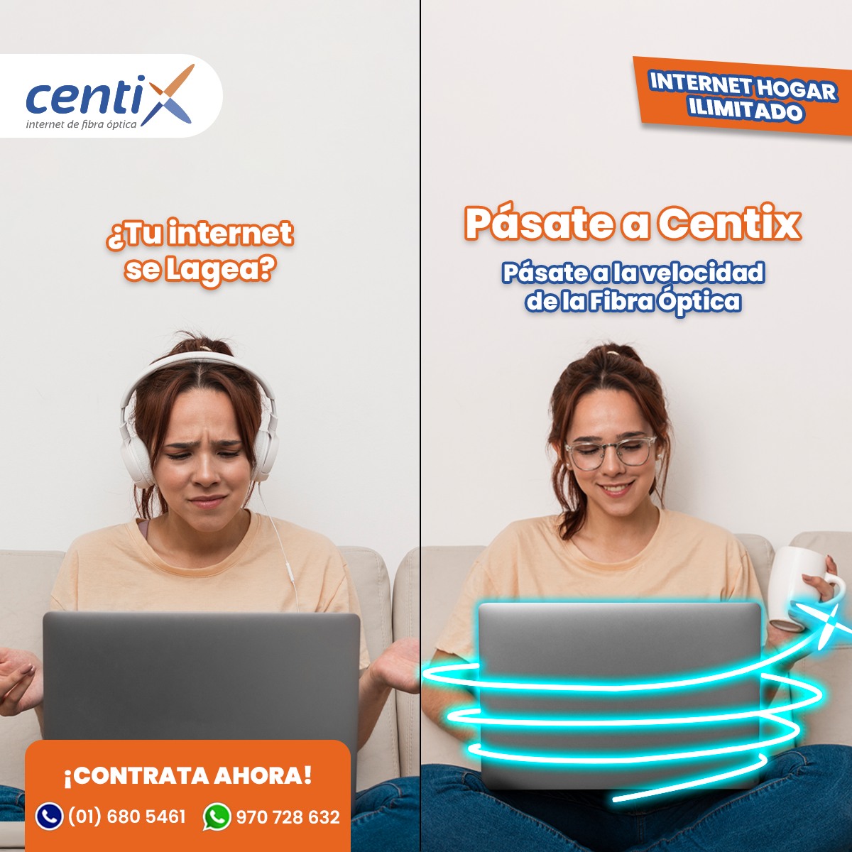 Centix Perú - ¿Tu internet se lagea? 🐢 Pásate a la... | Facebook