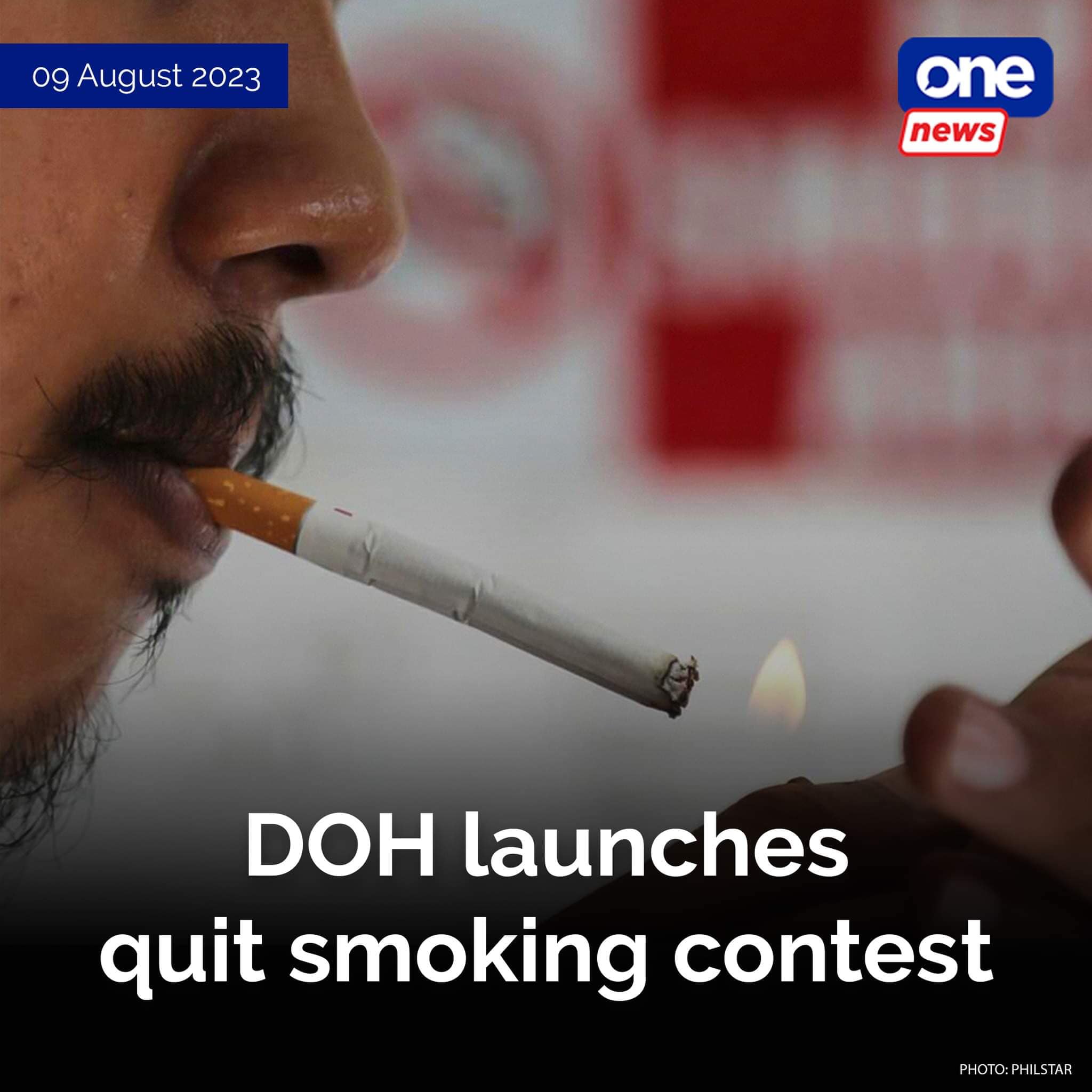 cigarette contests The Department of Health (DOH) launched on Tuesday the 