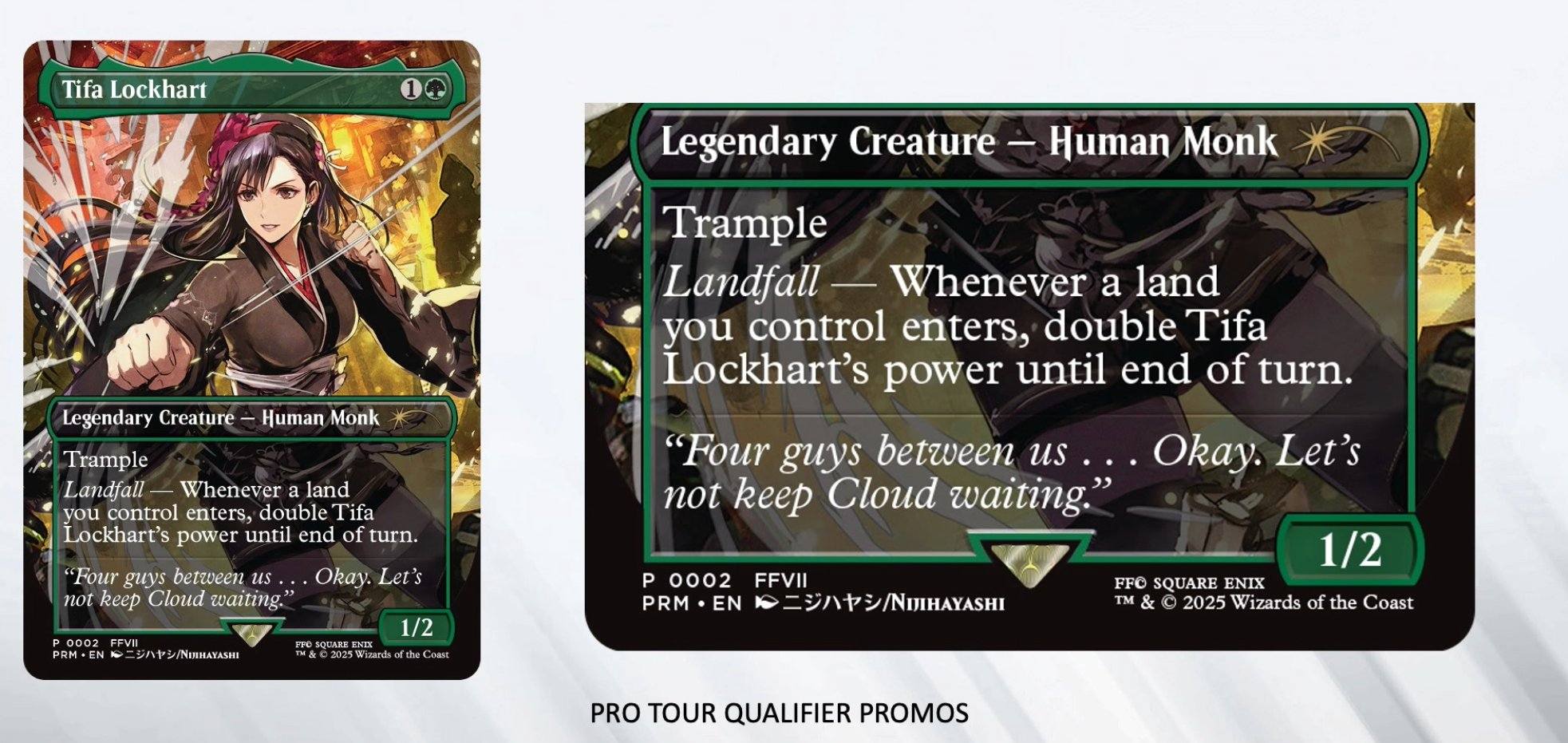 tifa promo card mtg Commander Deck Lockhart 100 Magic Cards EDH Final Fantasy Green there is an additional combat phase after this phase Magic: the Gathering MTG Tifa