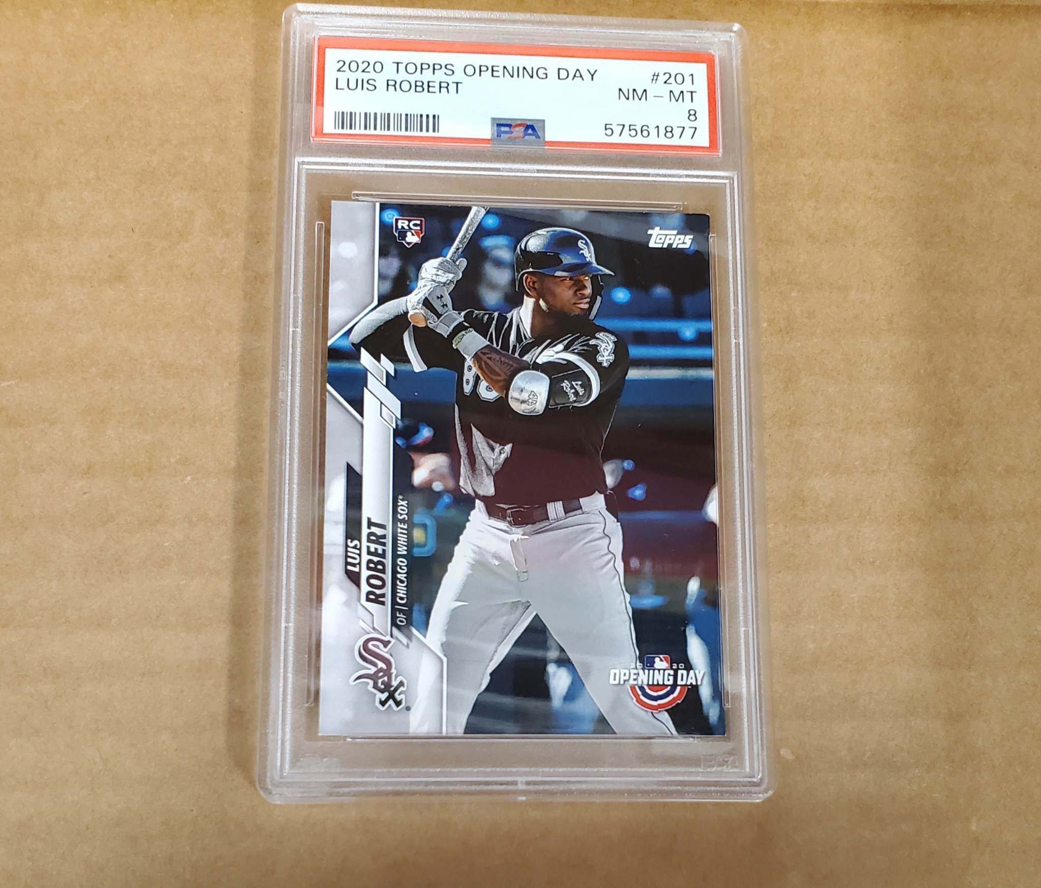 Graded 2018 Bowman Luis Robert Paper Prospects baseball card. This