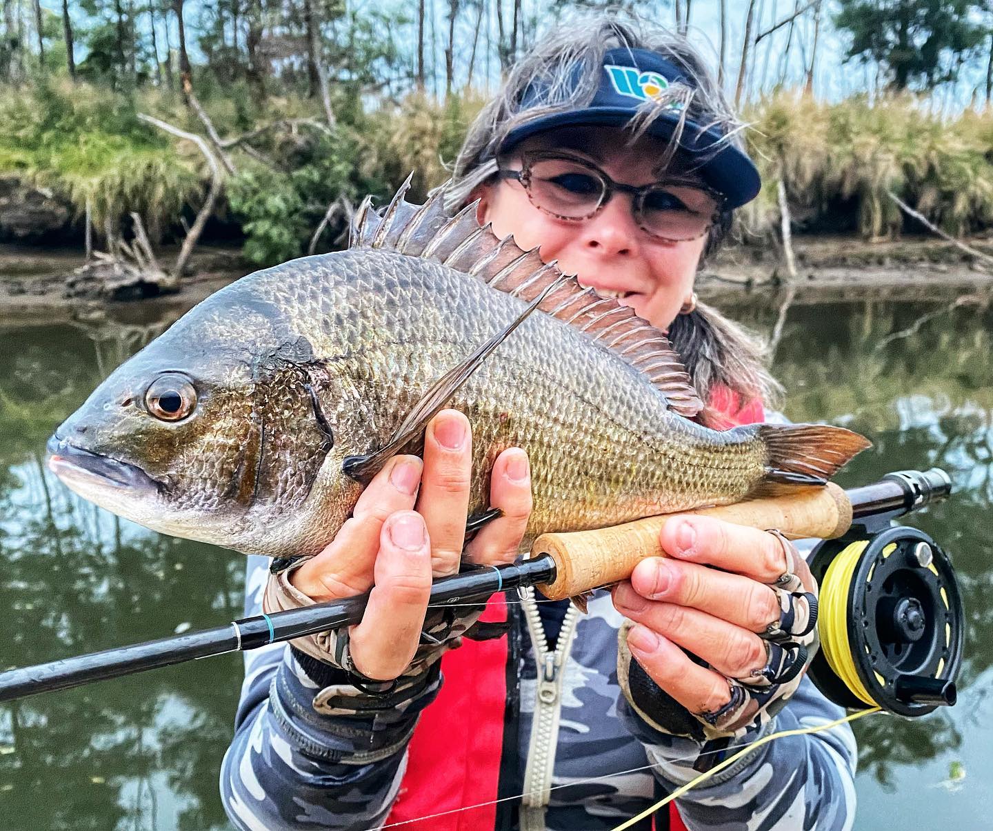ari hart fly reels 'T - F2 Rio Orbigo Reel - #566 Surfcasting Rod Okuma Avenger Fishing net Color:Olive