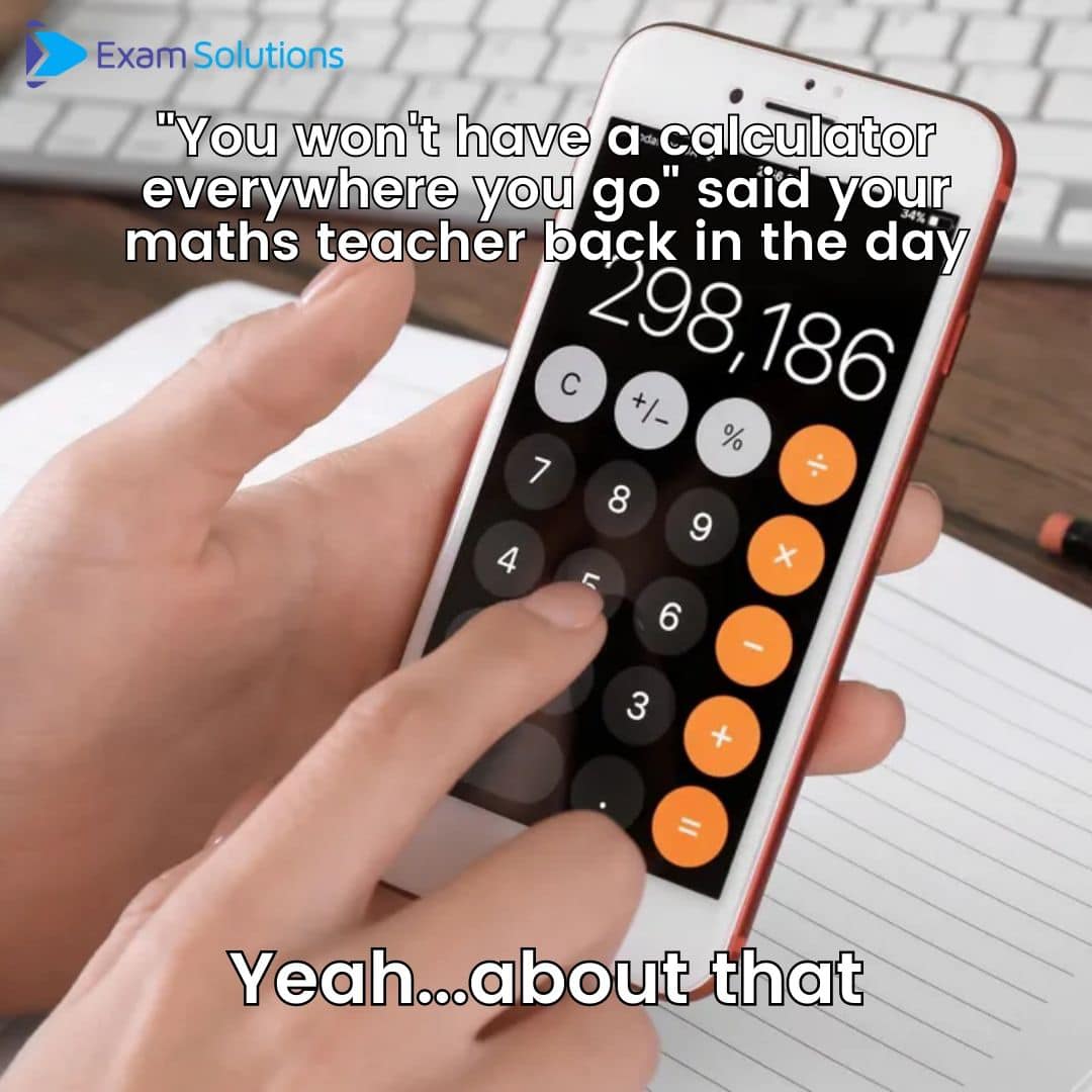 ExamSolutions - Oh how times have changed 😅. #maths #mathsmeme #meme # ...