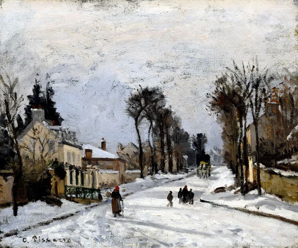 Camille Pissarro、LA GRAND'ROUTE, LOUVECI baircm-2.5_laircm-2.5