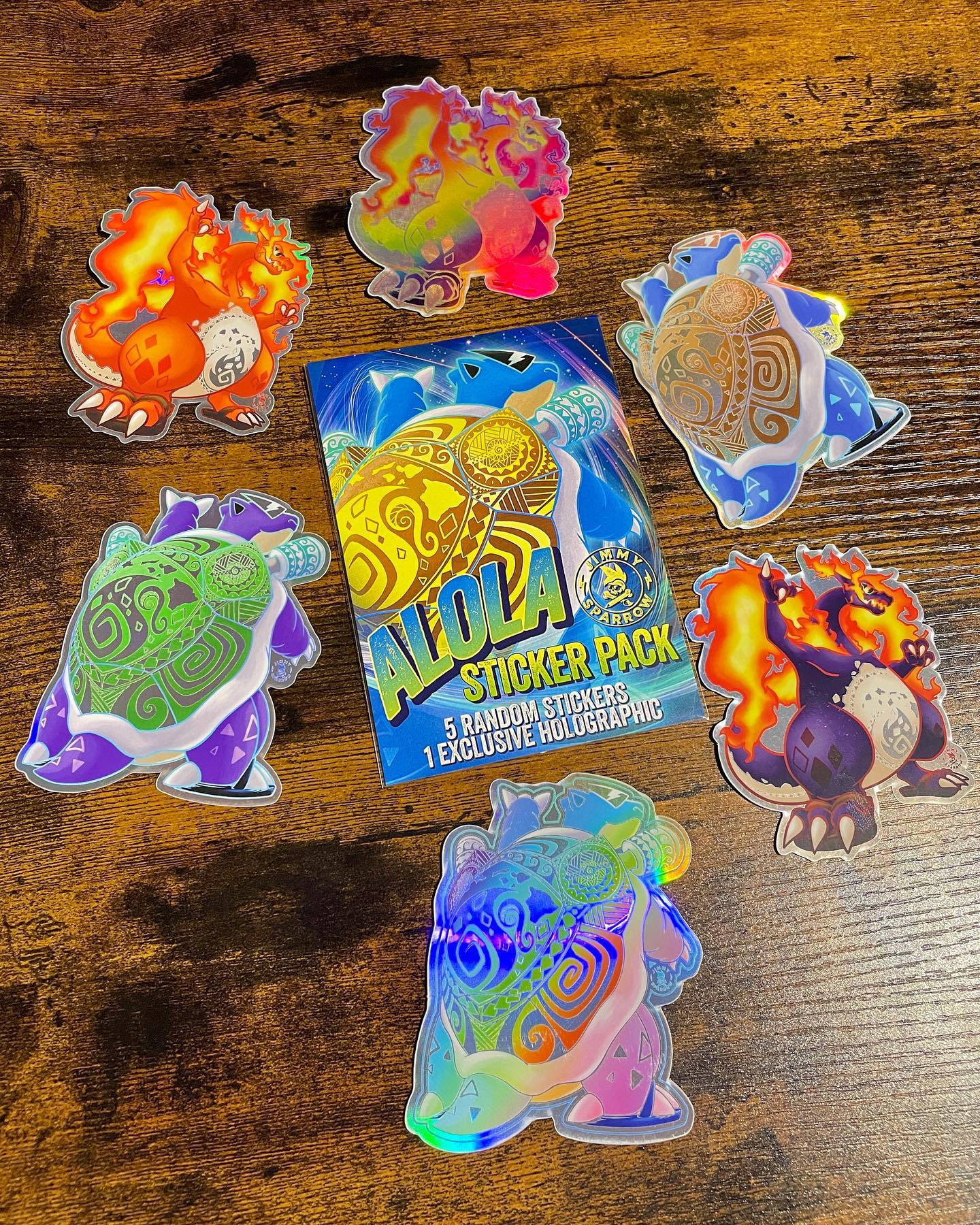 holographic pokemon card stickers Pokema'am 1 Glitter  Geoffrey Siu Art LLC These stickers are partially holographic in its line work for a subtle 2020 Pokemon Japanese Marumiya SWSH