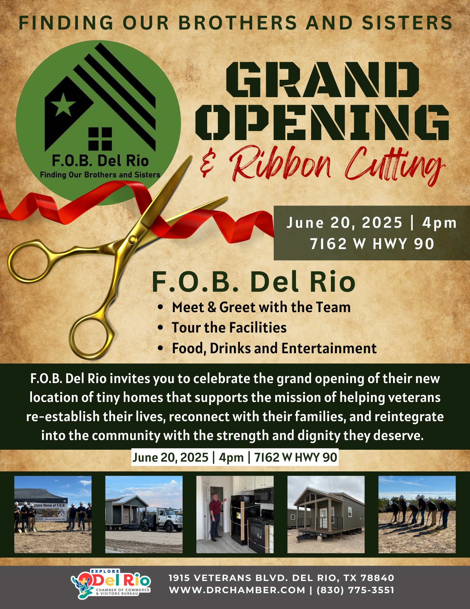 Grand Opening: F.O.B Del Rio - Finding Our Brothers and Sisters