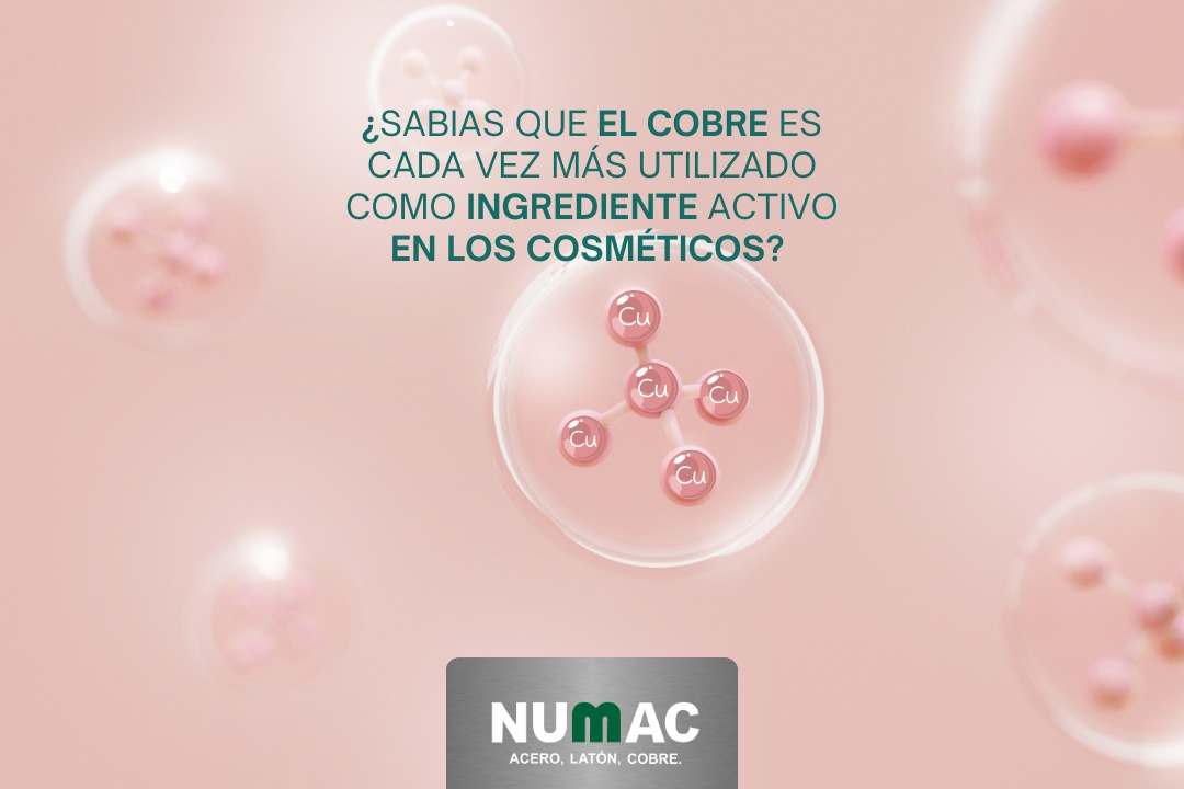 Numac S A S - El Cobre como ingrediente cosmético.
