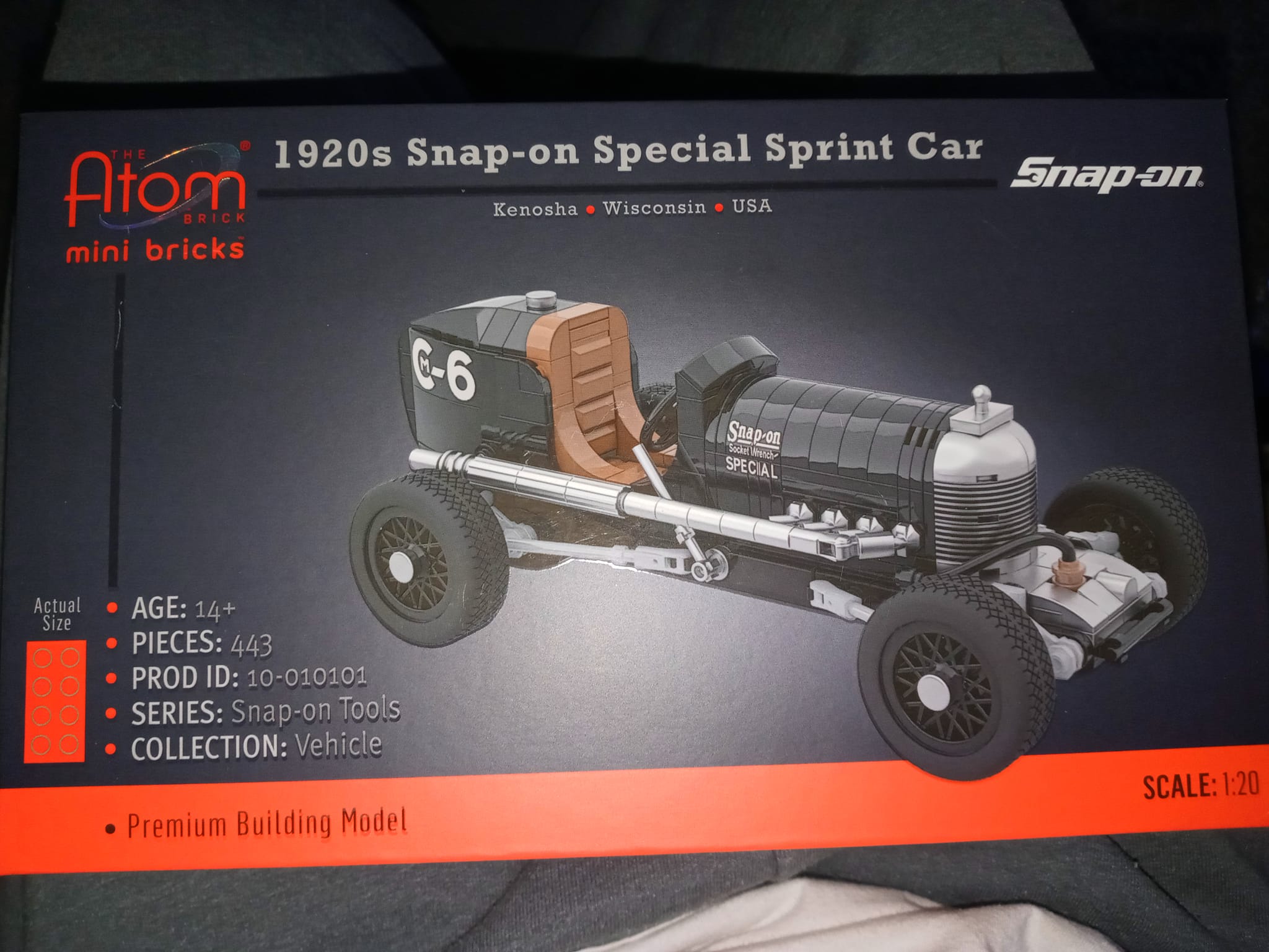 Atom Mini Bricks with Snap On Tools History