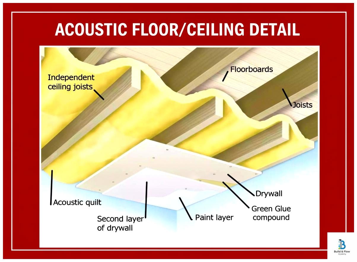 Build - This is illustrates an acoustic floor/ceiling detail, which is ...