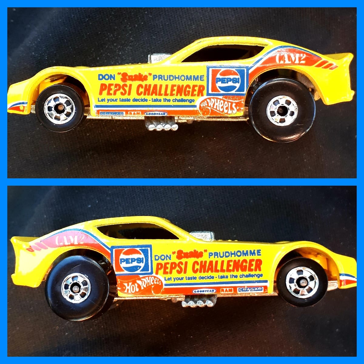 Hot Wheels Army Funny Car / Human Torch / Pepsi Challenger