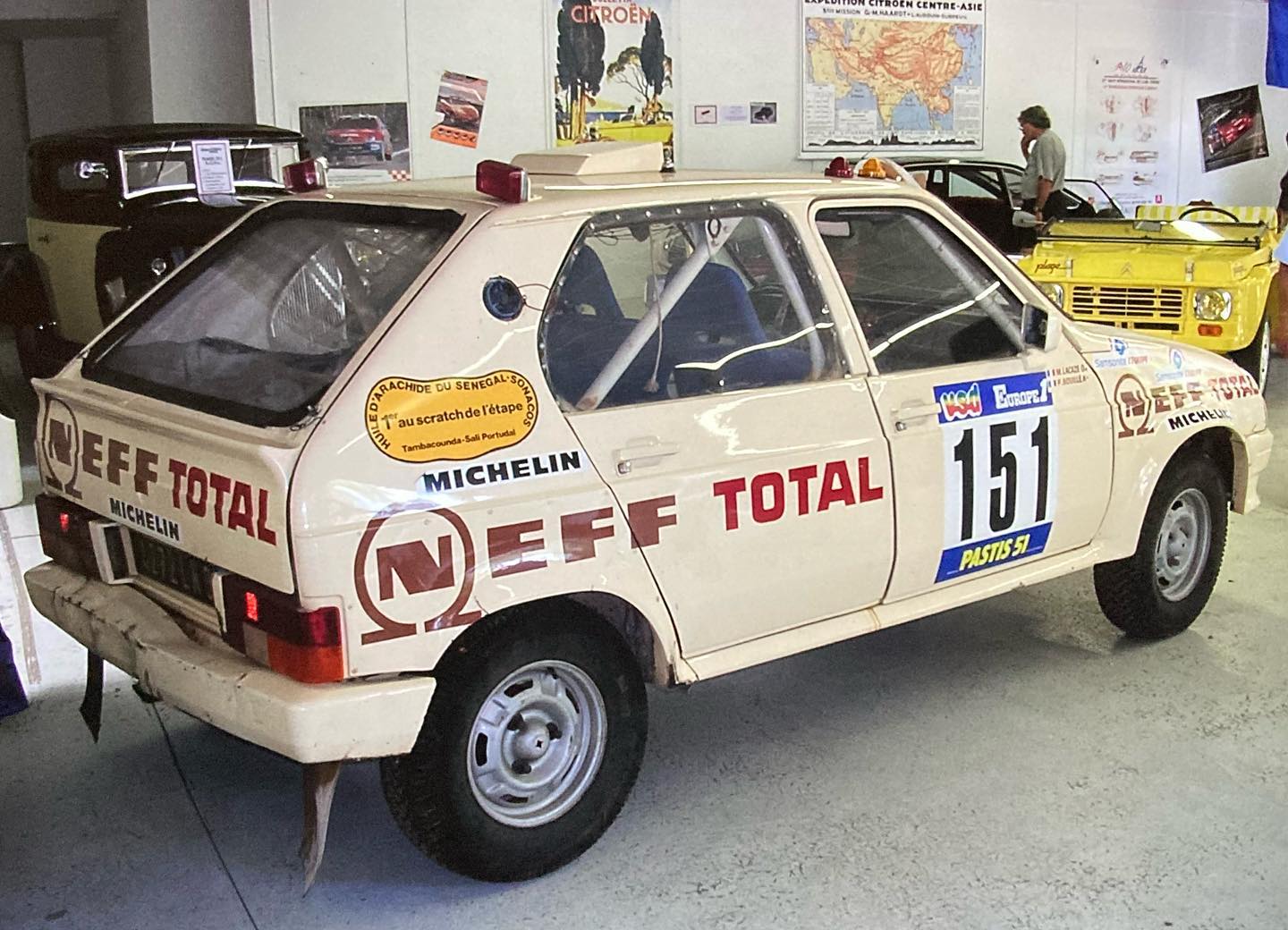 Citroën Visa… In 1984 this Visa drove the Paris-Alger-Dakar rally