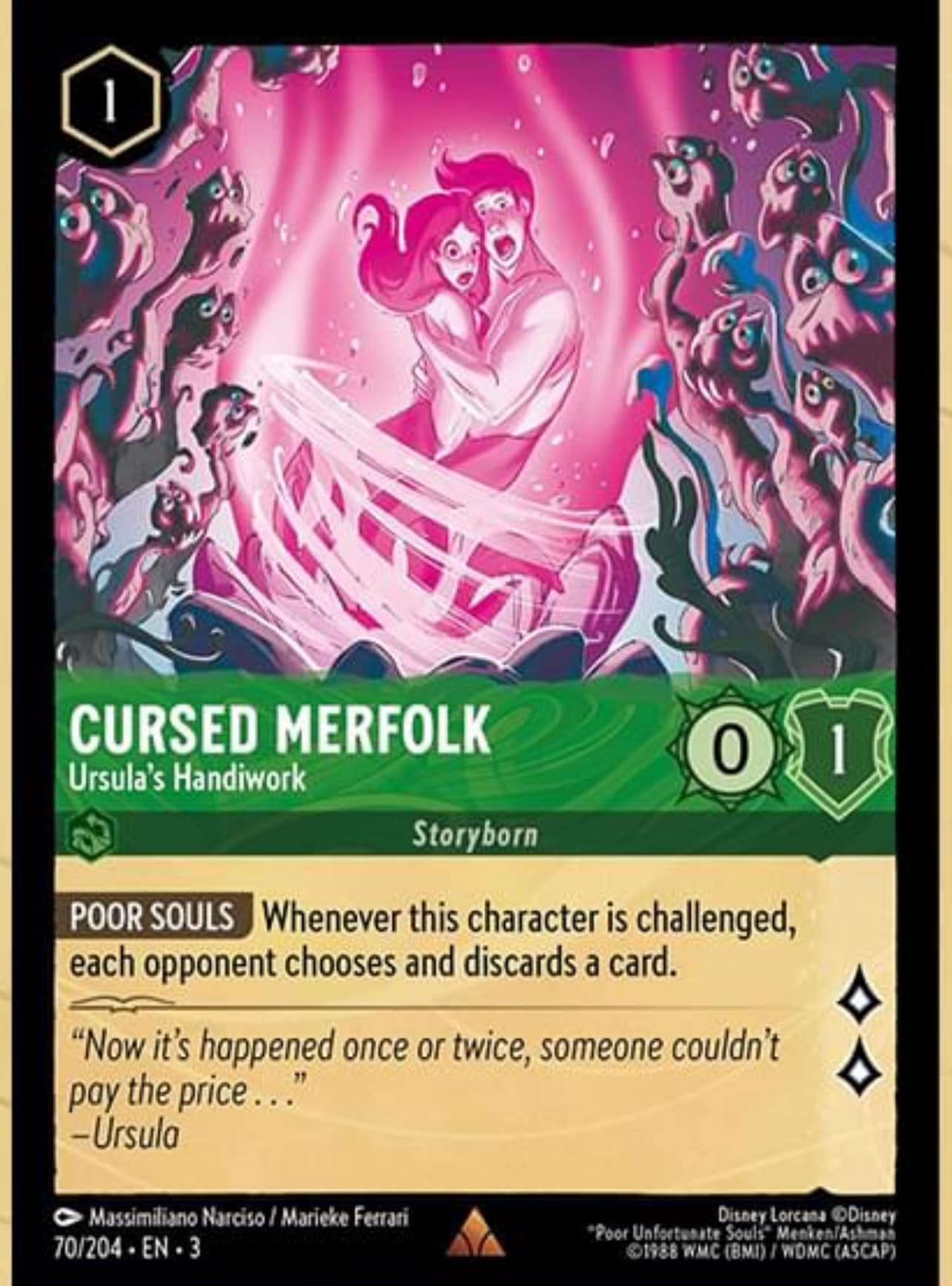 lorcana discard card price 
