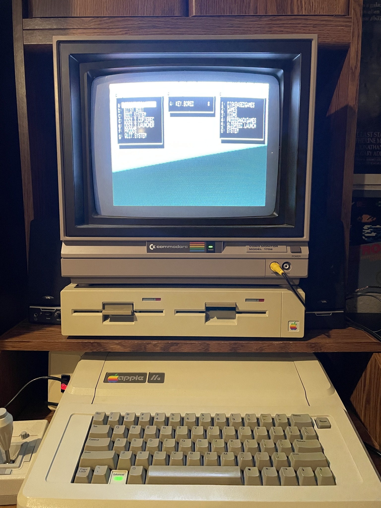 Apple IIe 80-column text issue with 1702 monitor