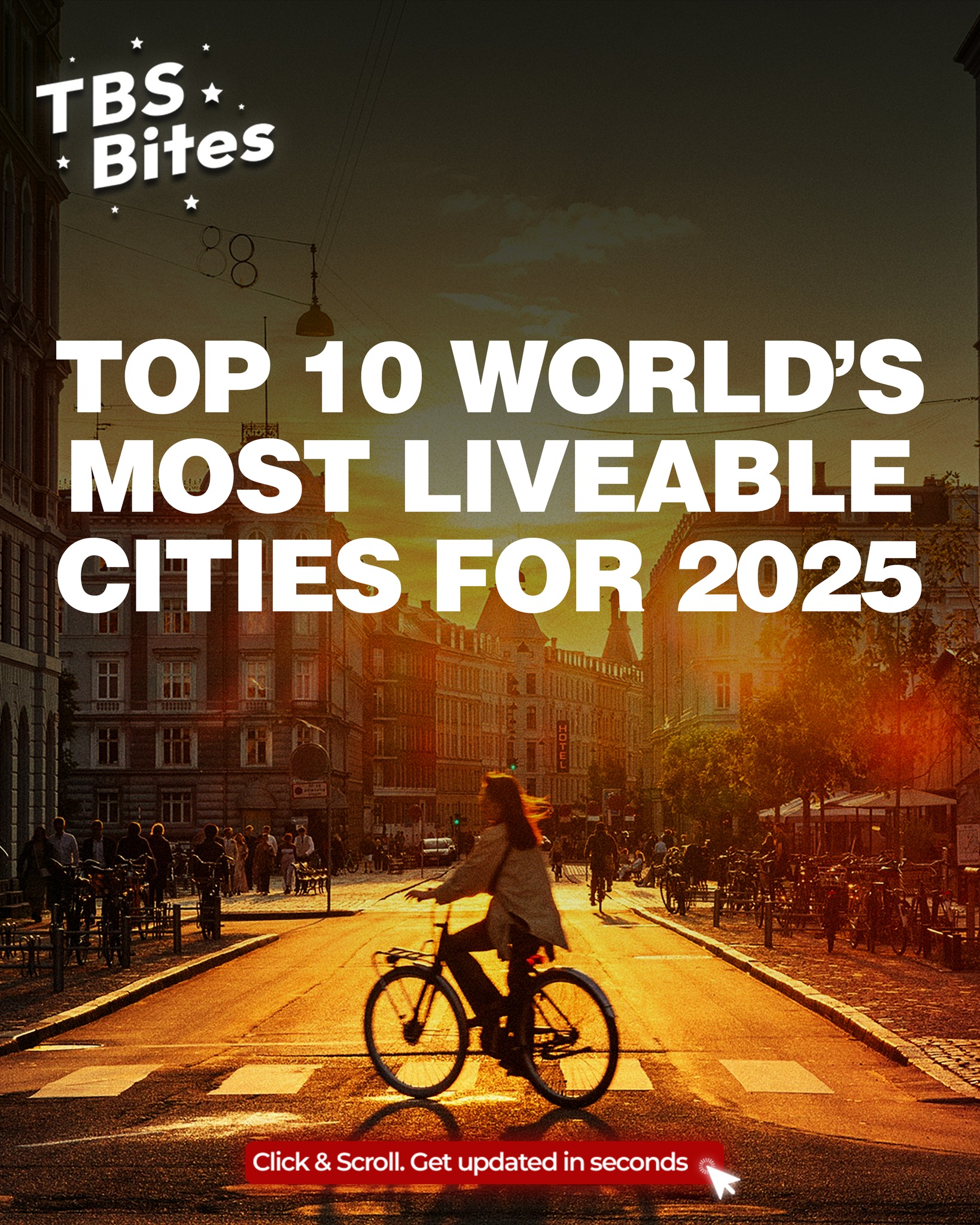 TBS - Top 10 world’s most liveable cities for 2025 The Economist ...