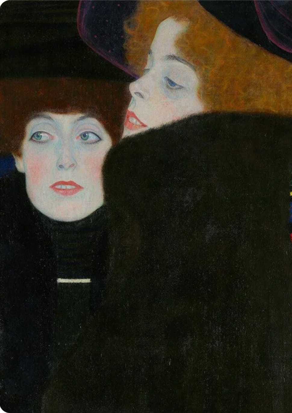 Gustav Klimt The Sisters, 1907 detail 📸Pinterest