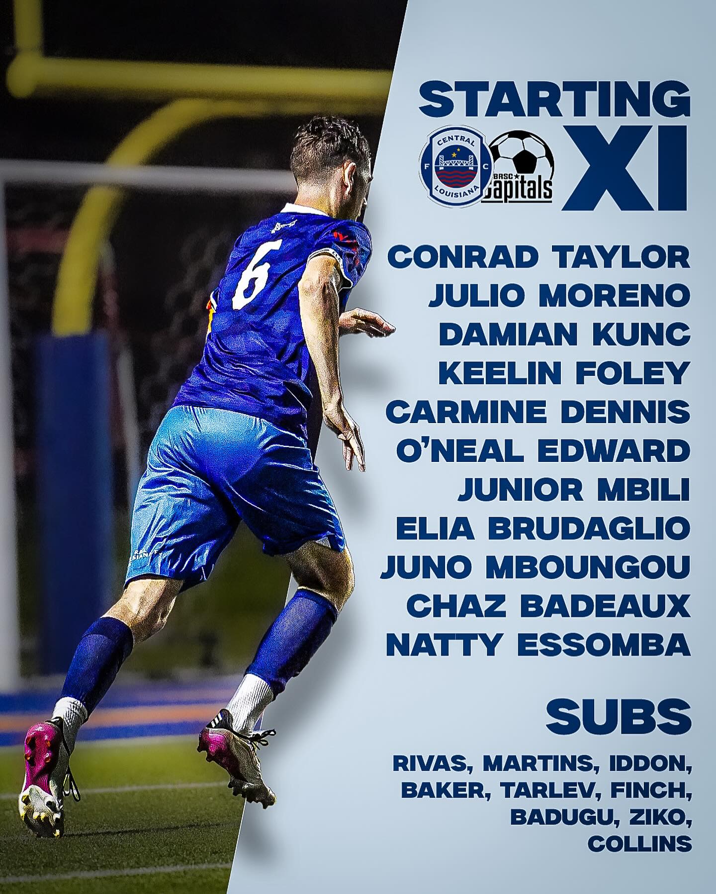 Central - Tonight’s Starting XI ⏳ #CLFC @jude.iles.graphics | Facebook