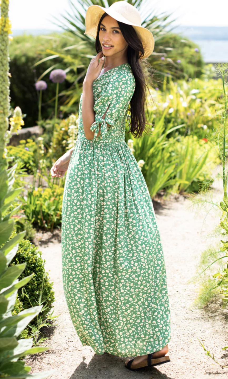 Amazon Blue Green Maxi Dress Review