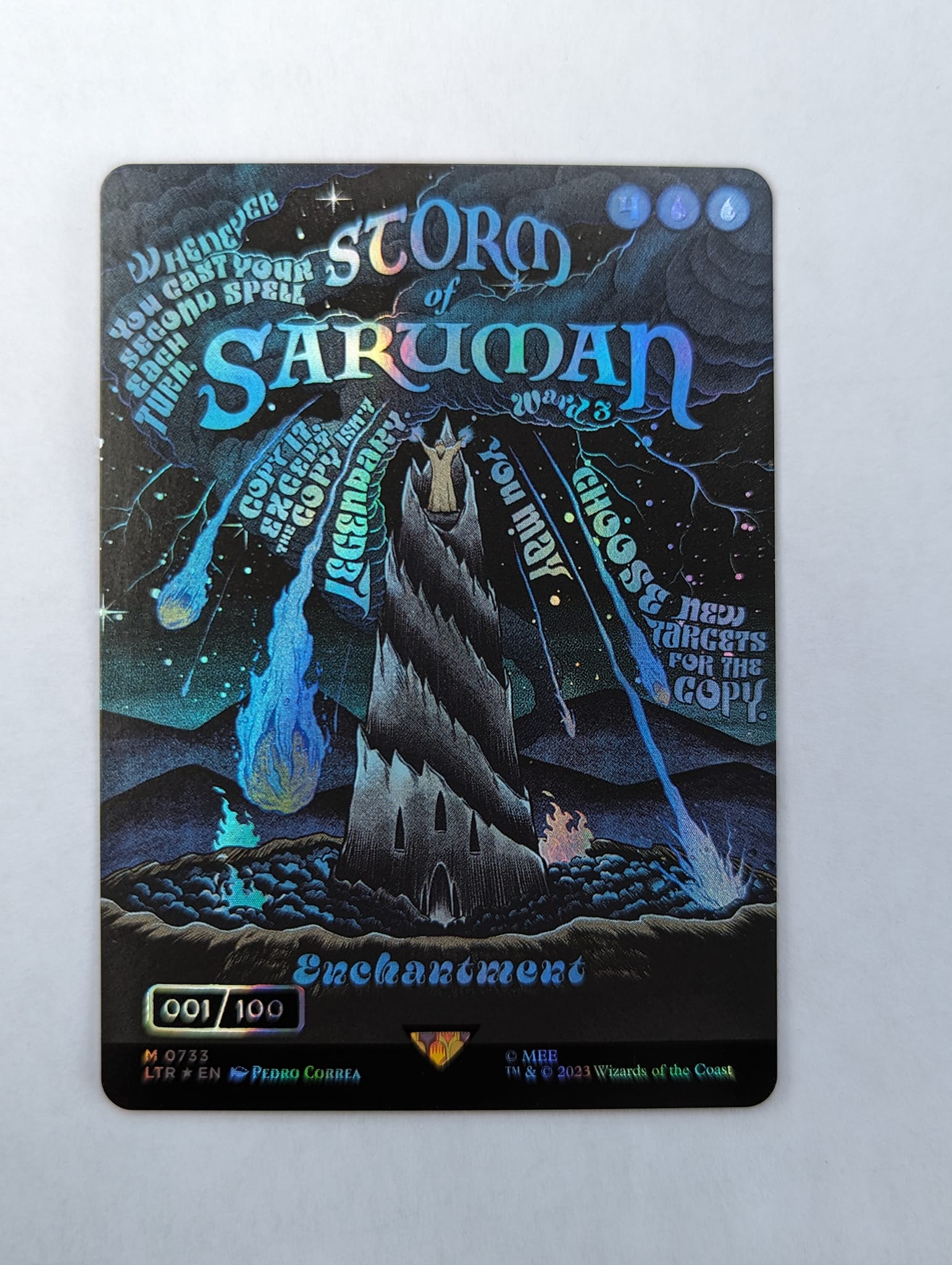 Borderless Saruman poster serialized 001/100