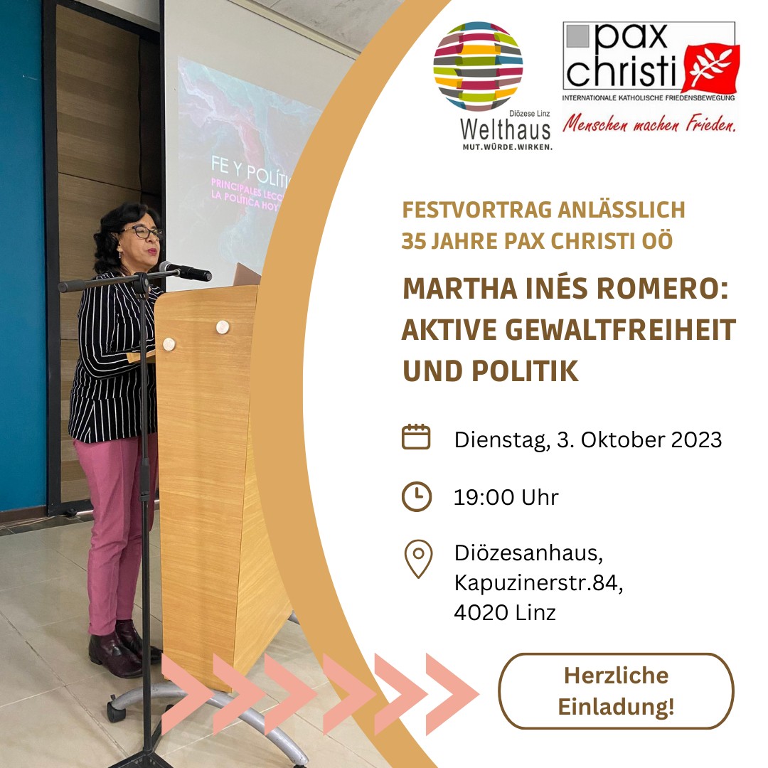 ️Reminder ️ Martha Inés... - Welthaus der Diözese Linz