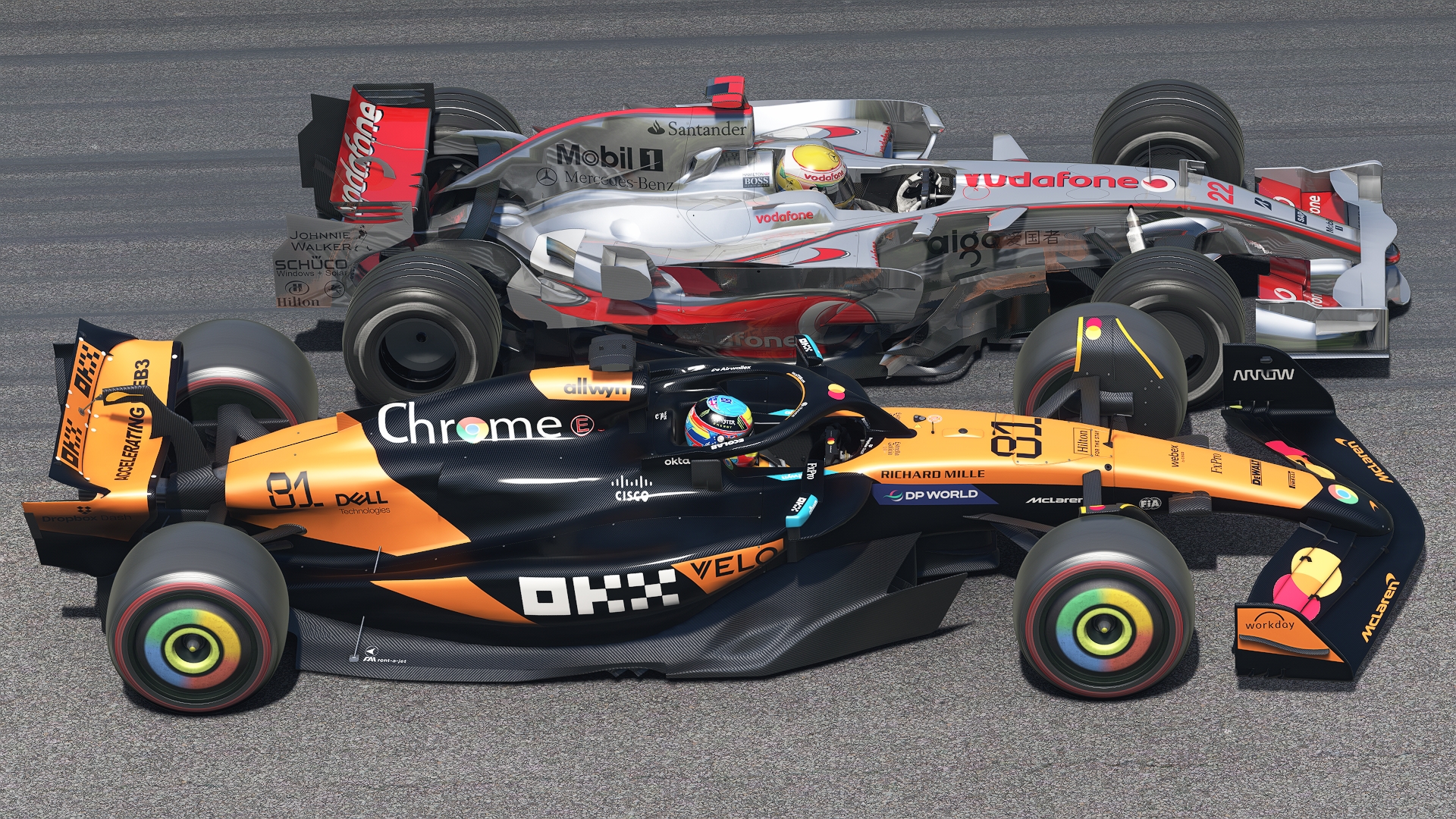 Oscar Piastri vs Mika Häkkinen | 2025 McLaren MCL39 vs 1998
