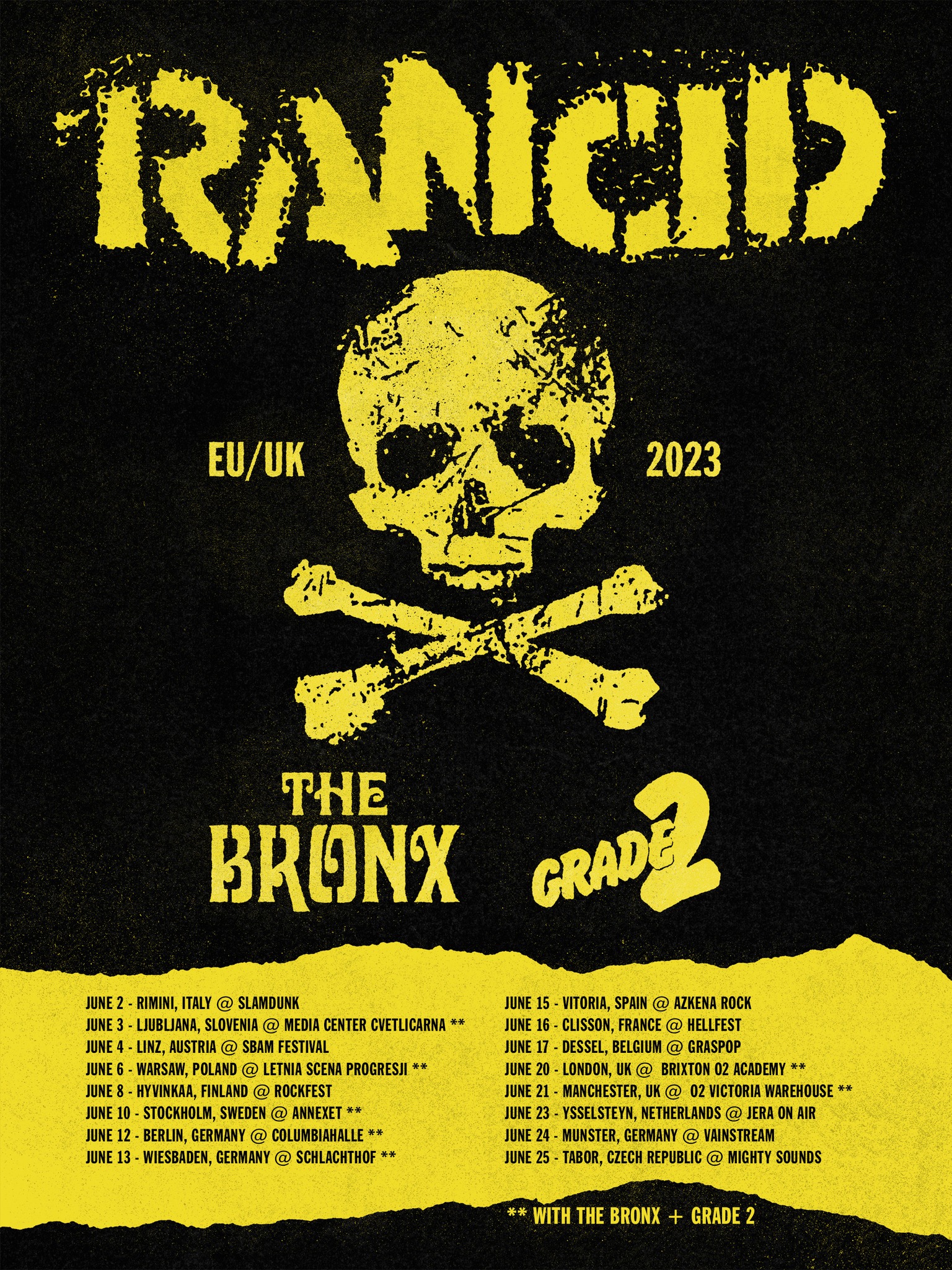 From the 'Rancid UK Tour Book' 2006