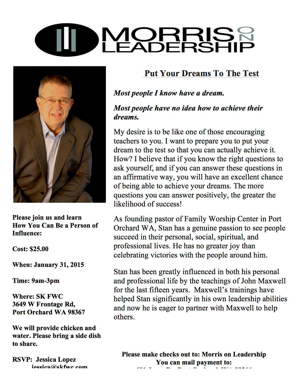 Dr. Stan Morris (Morris on Leadership)