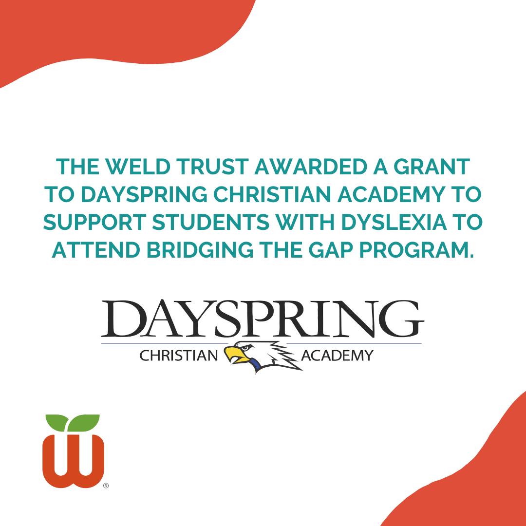 The Weld - The Weld Trust awarded a grant to Dayspring Christian ...