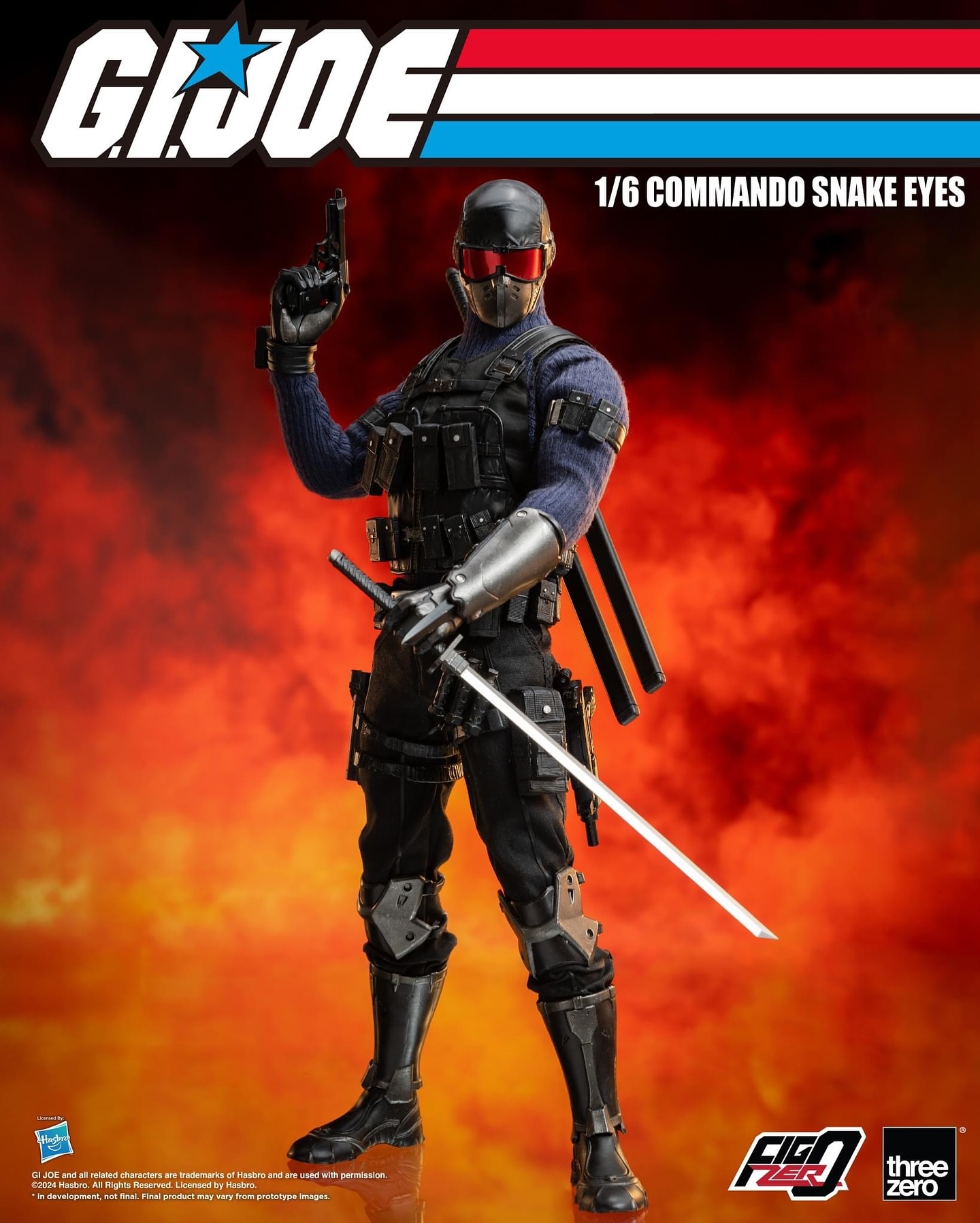 From the classic animated series G.I. Joe, FigZero 1/6 Destro is 
