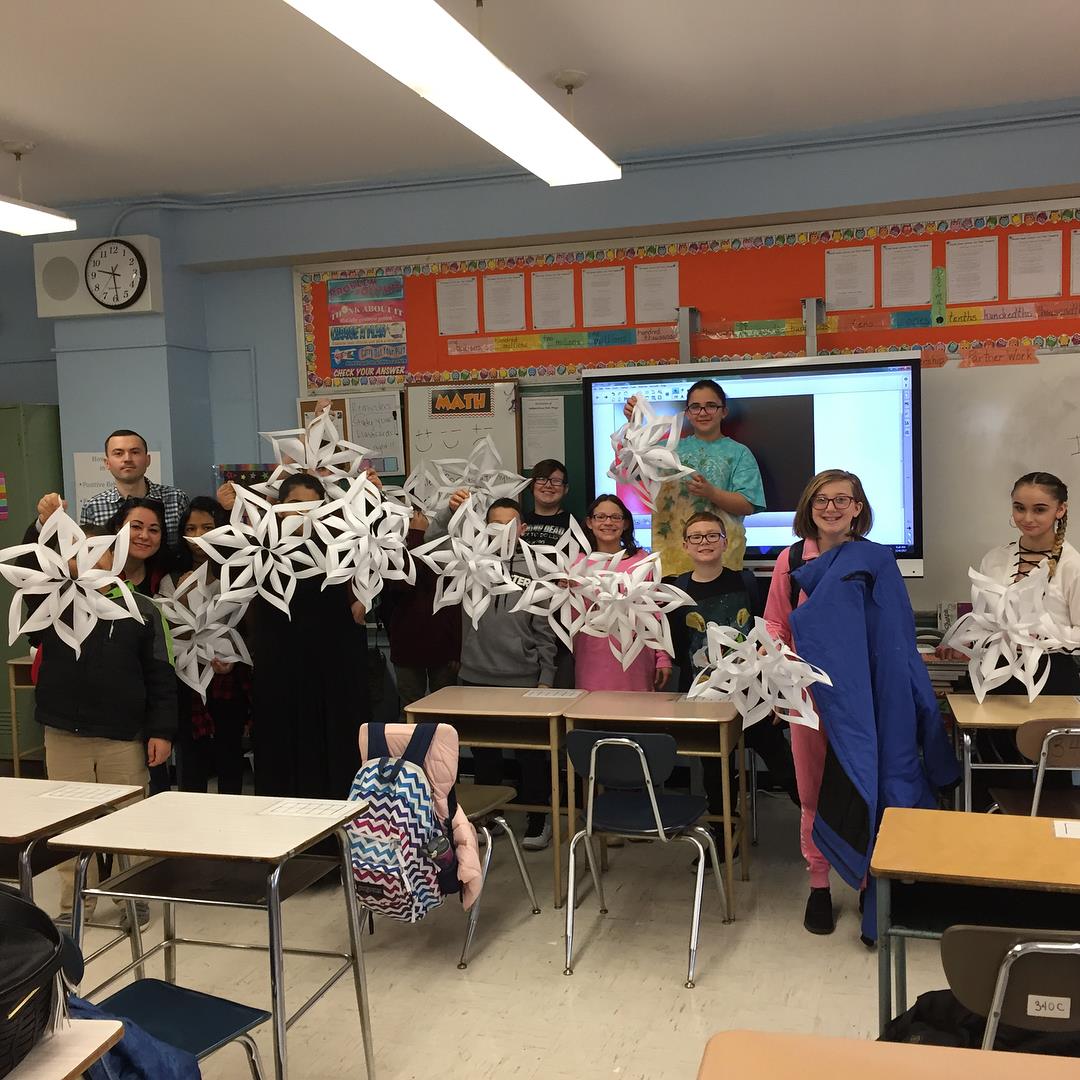 Students in Ms Vaccaros math class... - I.S. 24 Myra S Barnes