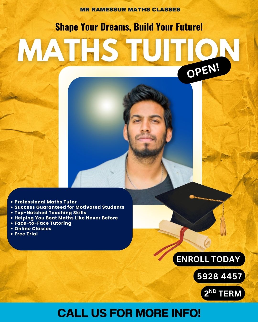 Mr. Ramessur Mathematics Classes - 5 800 29 29