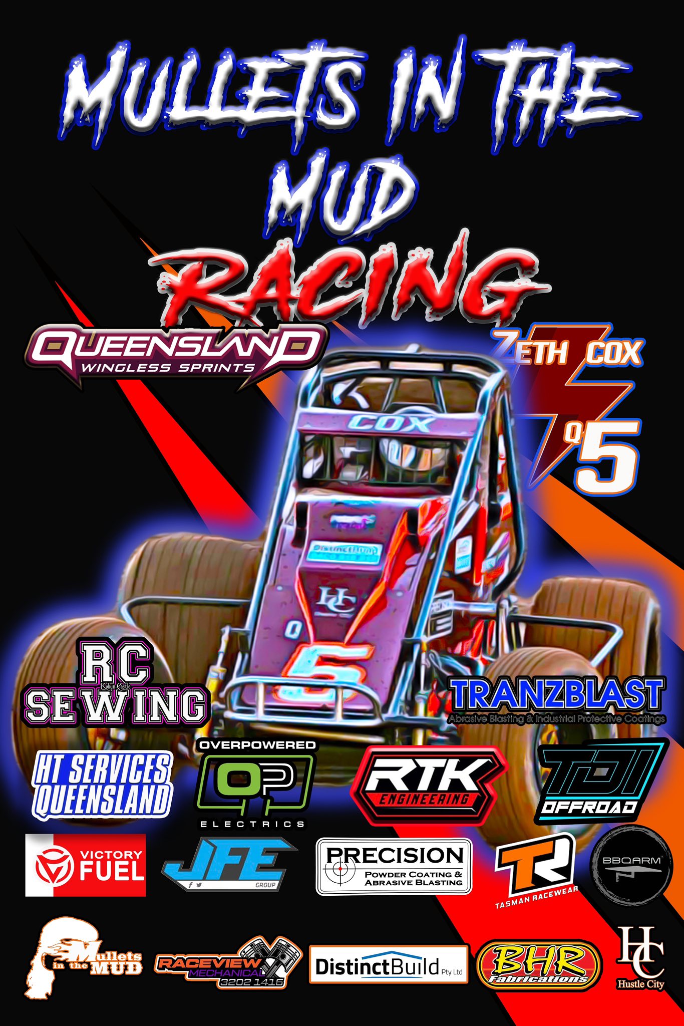 Mullets in the mud racing