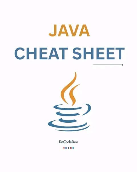 The Tech Guy - Java cheat sheet 👇👇👇👇👇 #programming... | Facebook