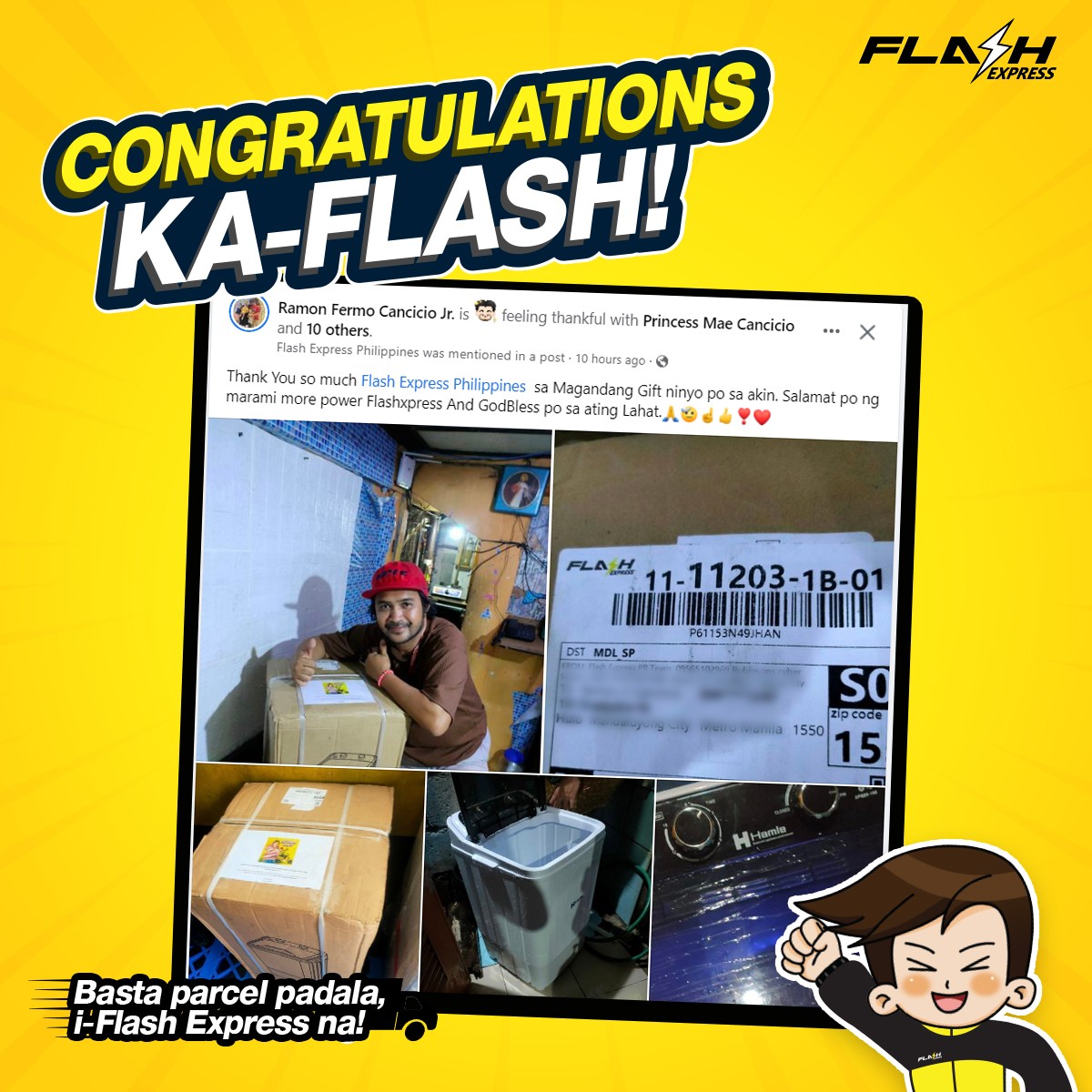 Congratulations to our winner,... - Flash Express Philippines