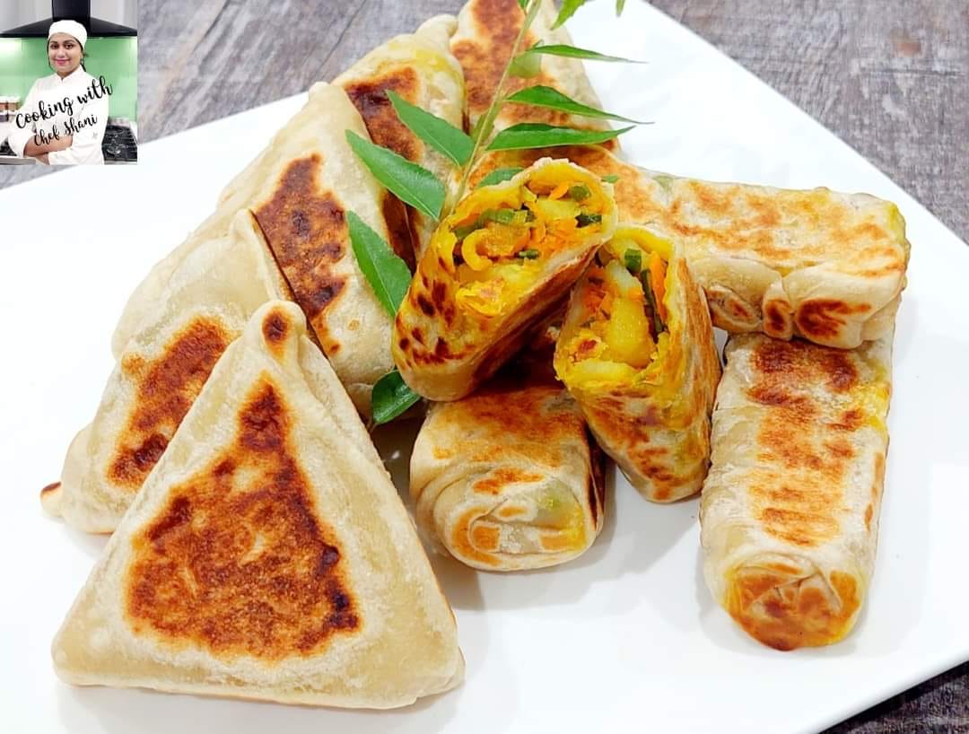 එලවළු රොටී Vegetable Roti /... - Cooking with Chef Shani | Facebook