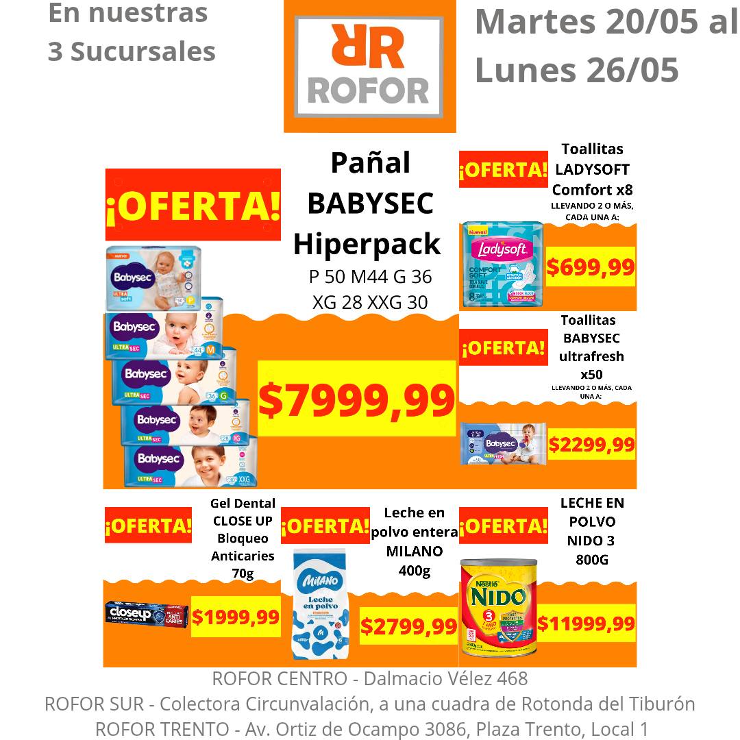 ROFOR Higiene, Limpieza y pañalera - Ventas por Mayor y Menor - La ...