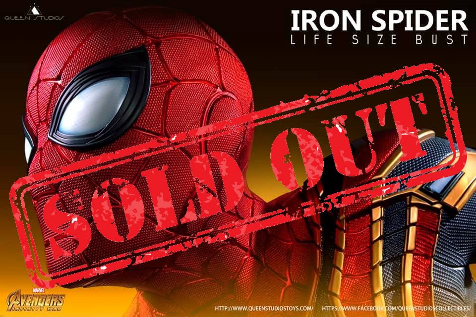 Sold! Queen Studios - Iron Spider-Man Life Size Bust