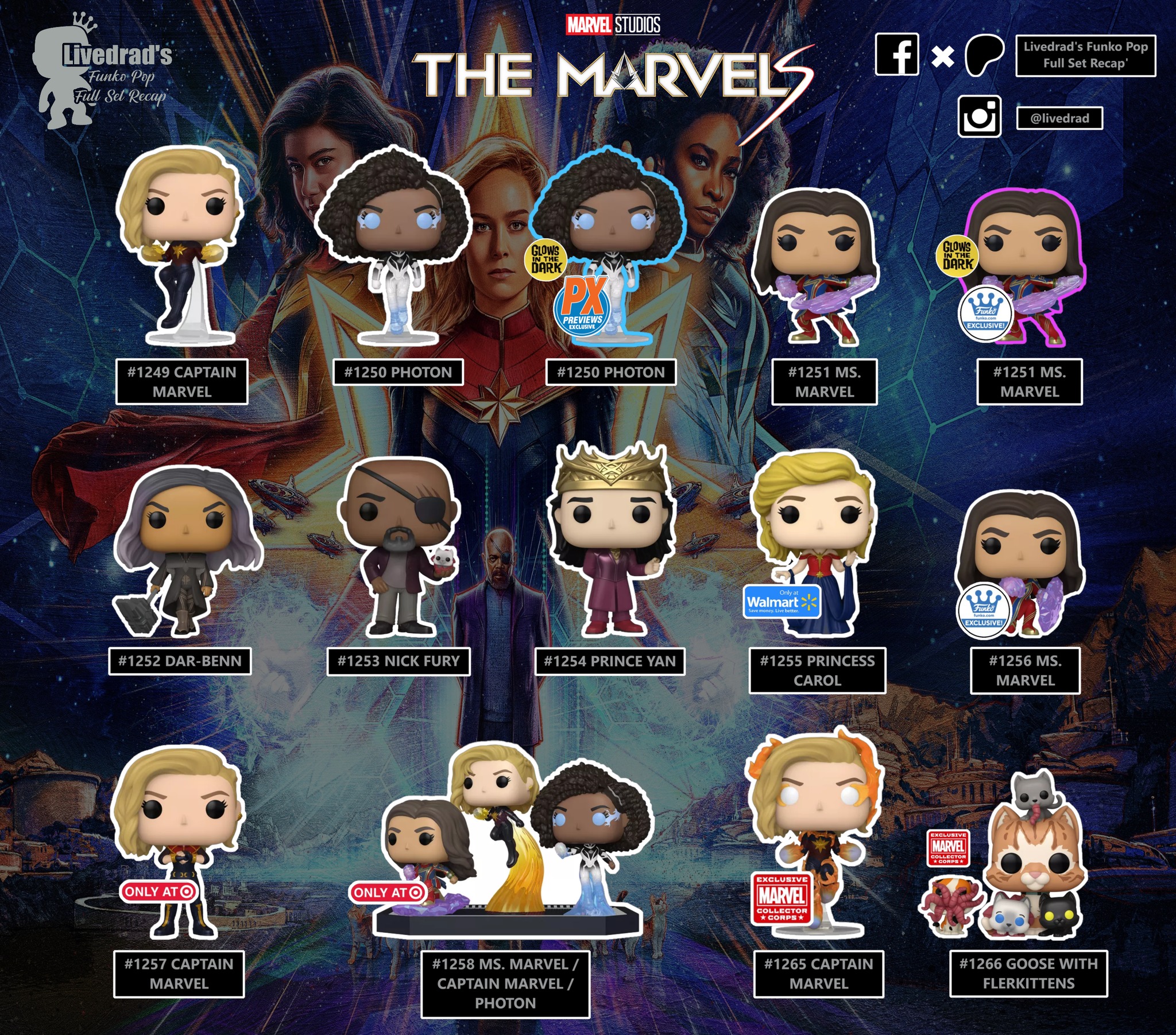 Livedrad's - Funko POP! The Marvels Full Set Recap' Support my work ...