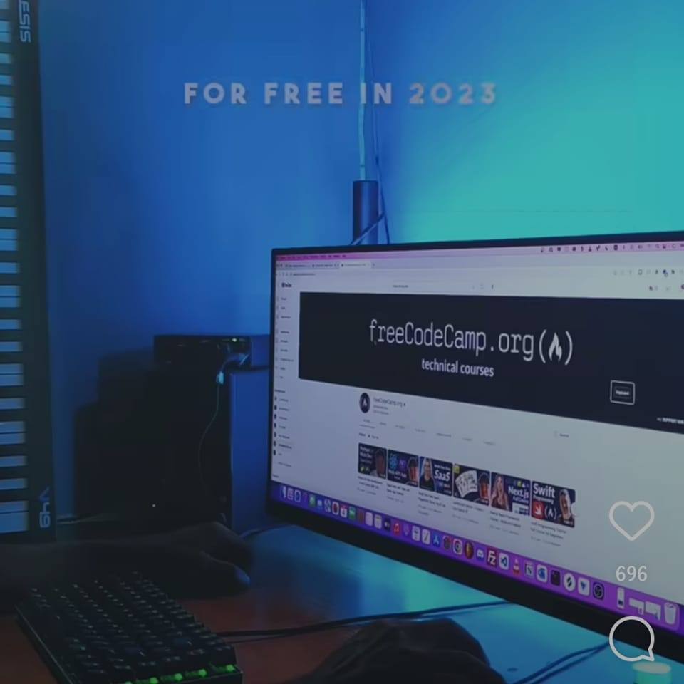 Full stack web developer on Reels