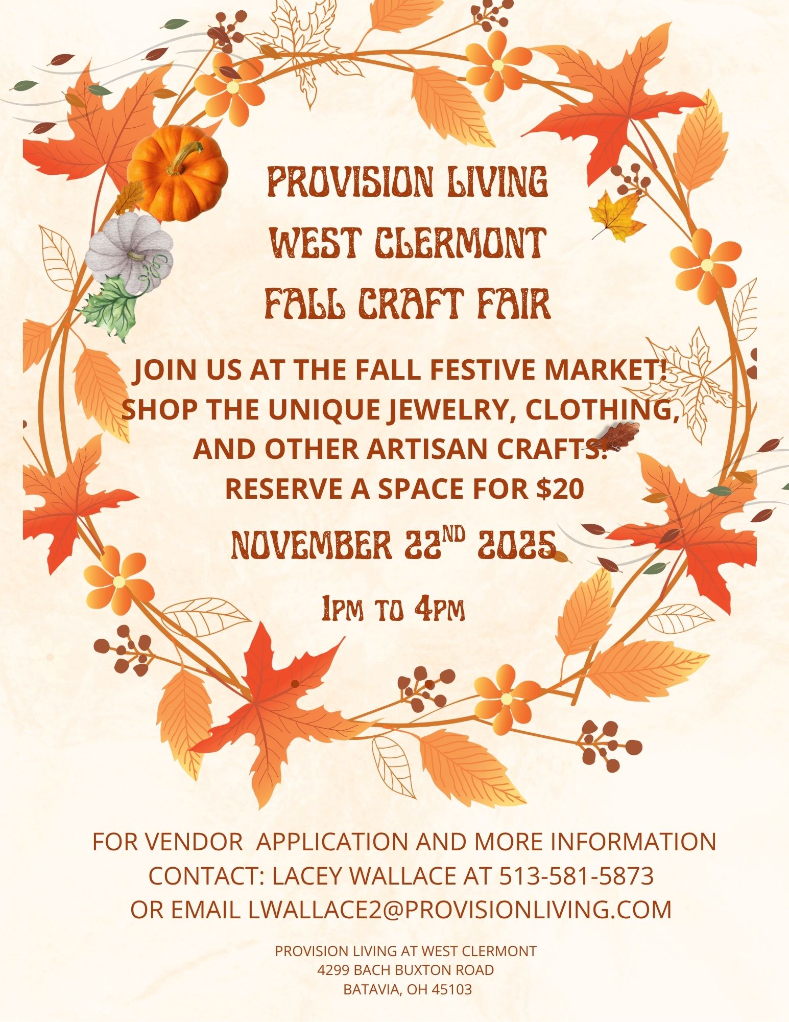 Provision Living Fall Craft Fair