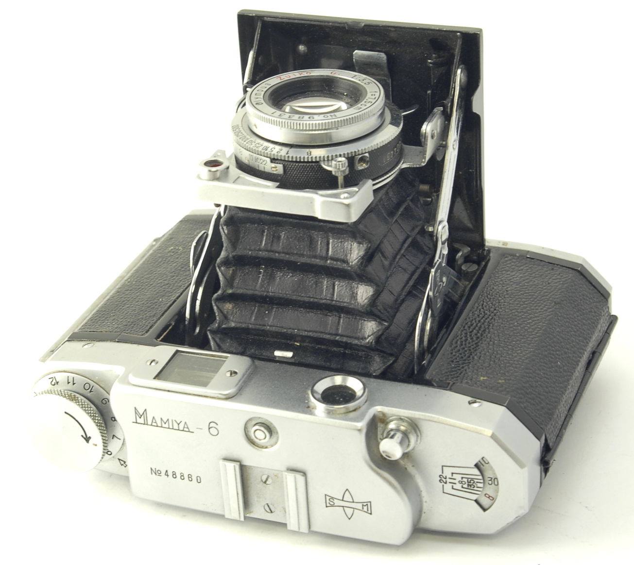 Mamiya 6 folding camera collection with Olympus Zuiko and Mamiya