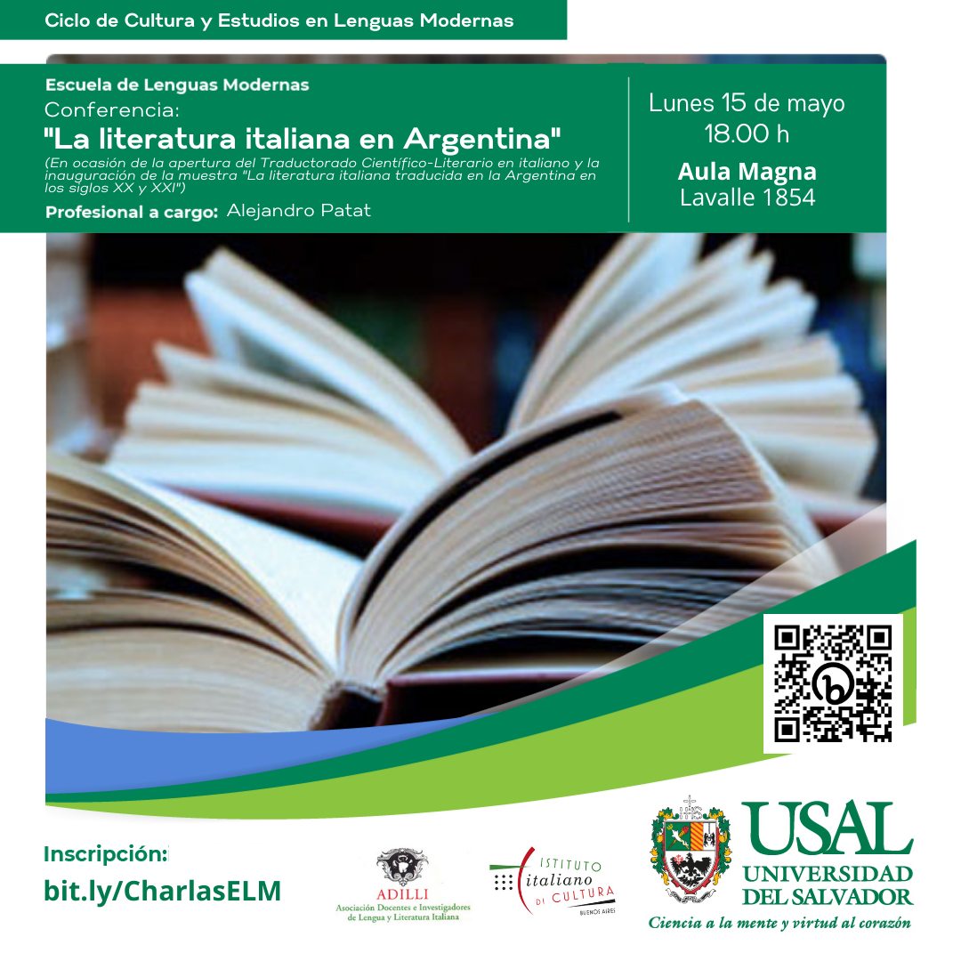 👉🇮🇹 Conferencia: La literatura italiana en Argentina 👨‍🏫Alejandro Patat ...
