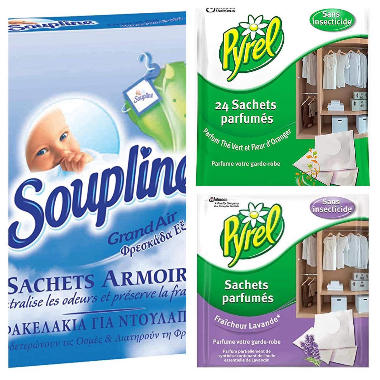 Sachets Parfumés Anti-mites Lavande PYREL - Lot De 24, Protection Naturelle, Longue Durée